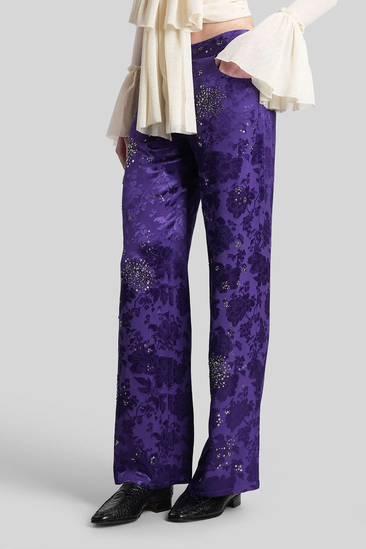 Brity Pants in Viola viscose - Image 4