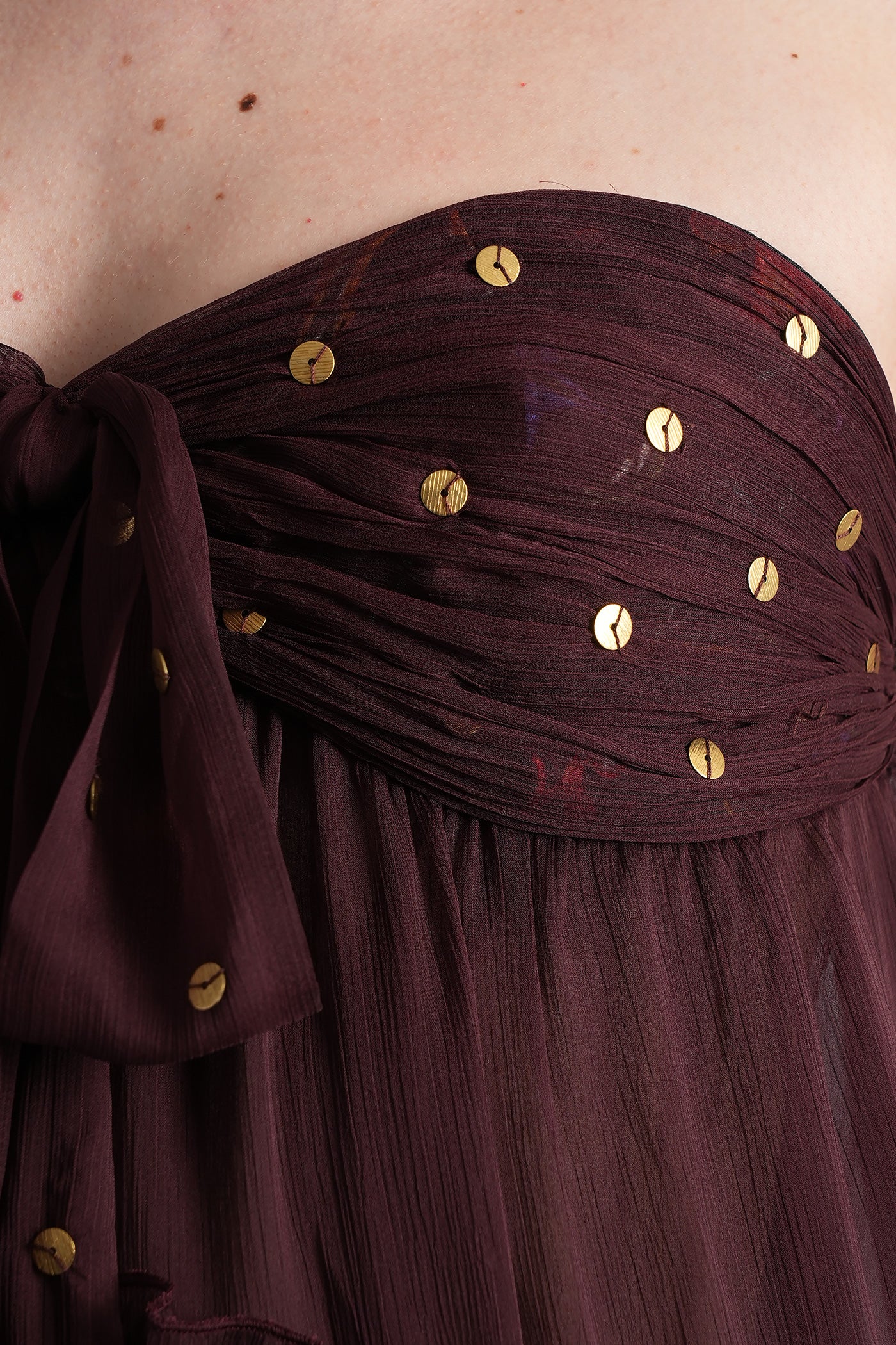 Josiane Long dress in brown polyester - Image 5