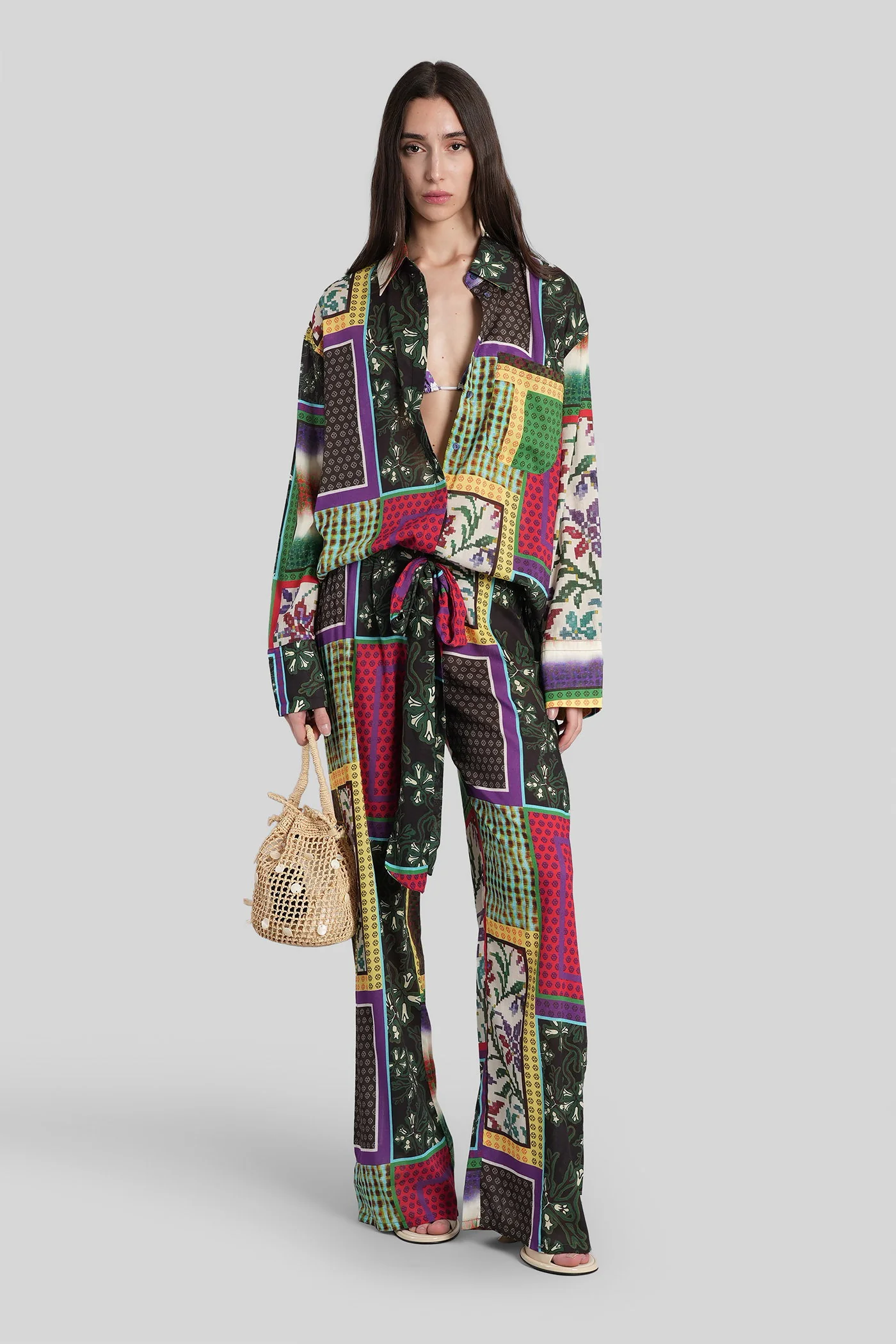 Lou Shirt in multicolor cotton - Image 2