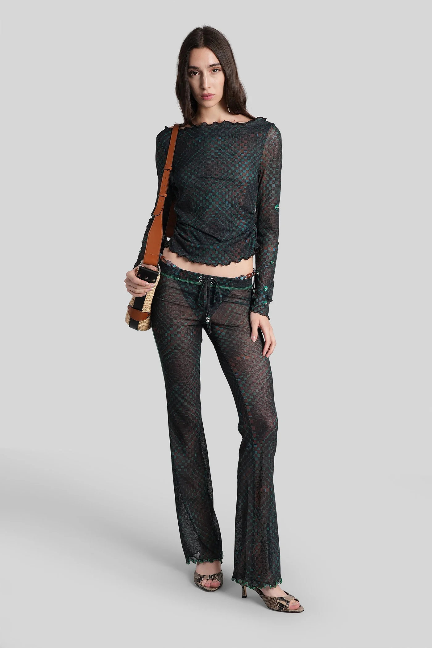 Pants in multicolor polyester - Image 2