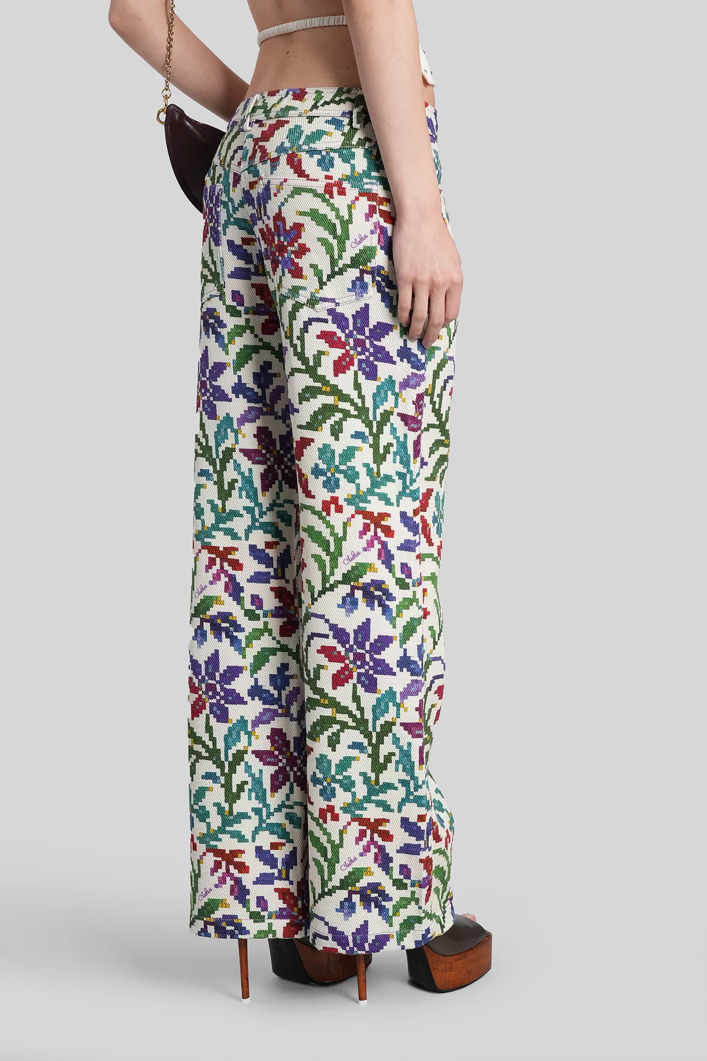 Roux Pants in multicolor cotton - Image 3