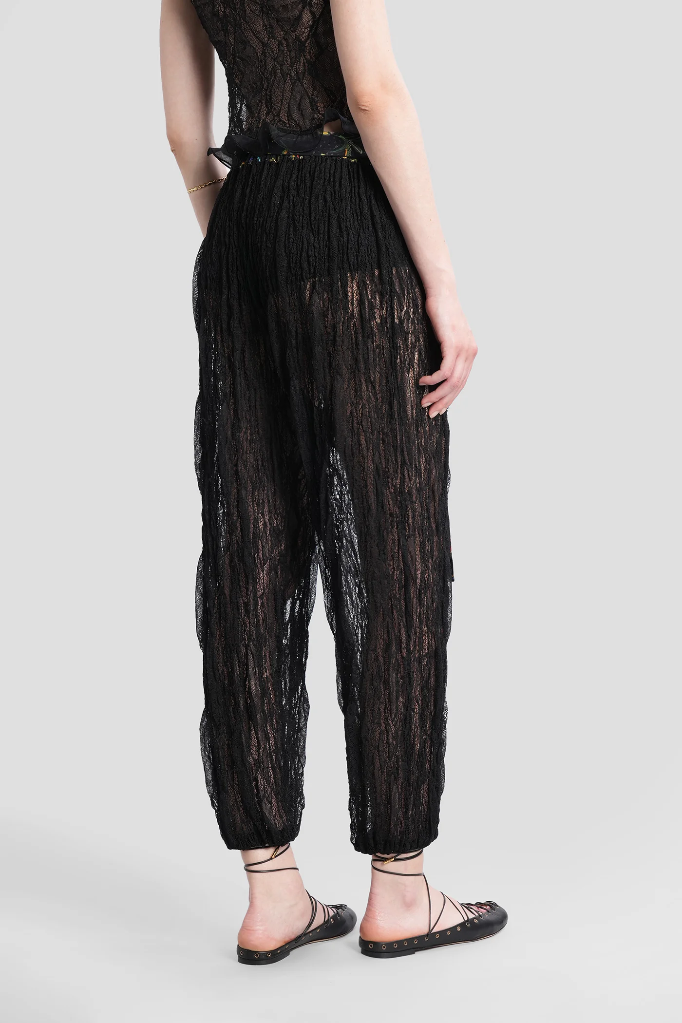Tessa Pants in black polyamide - Image 3