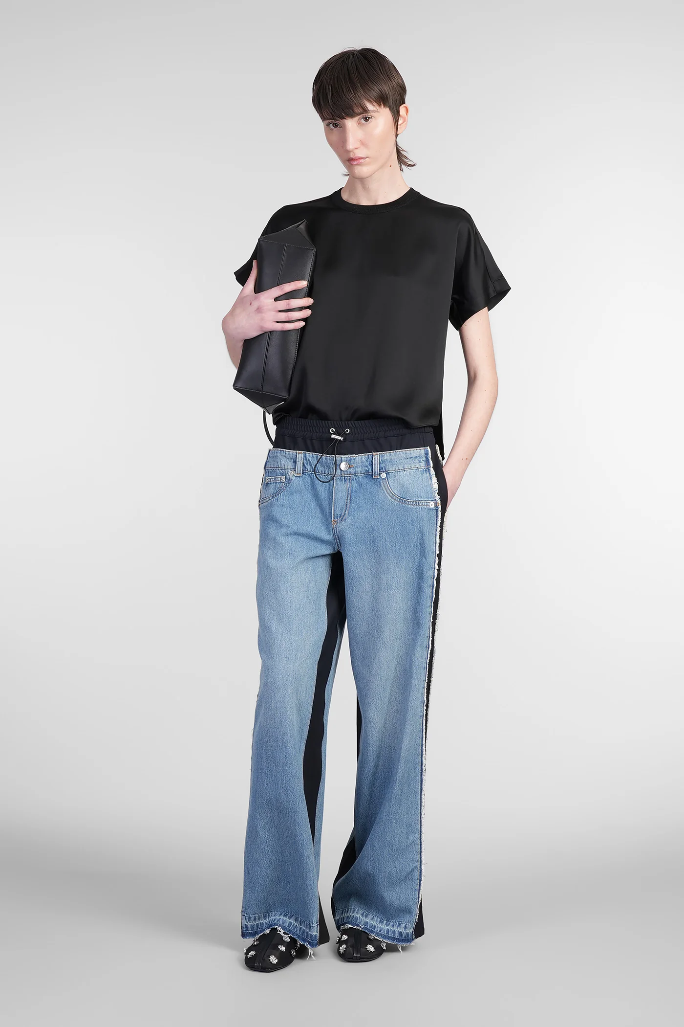 Addy T-Shirt in black acetate - Image 2
