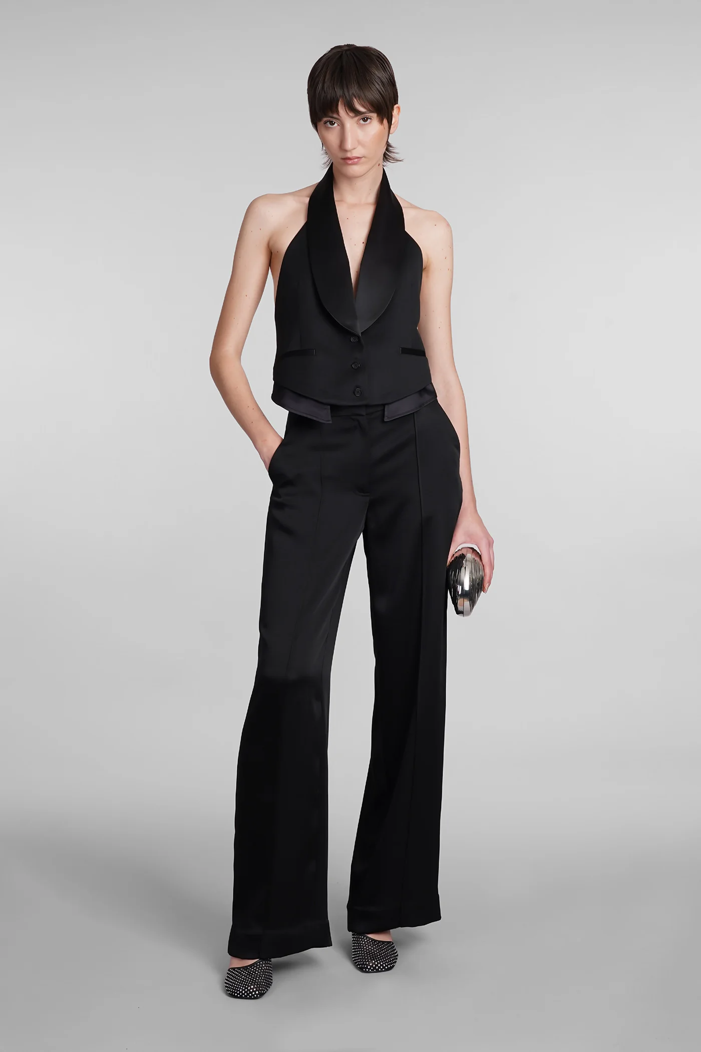 Albany Topwear in black wool - Image 2