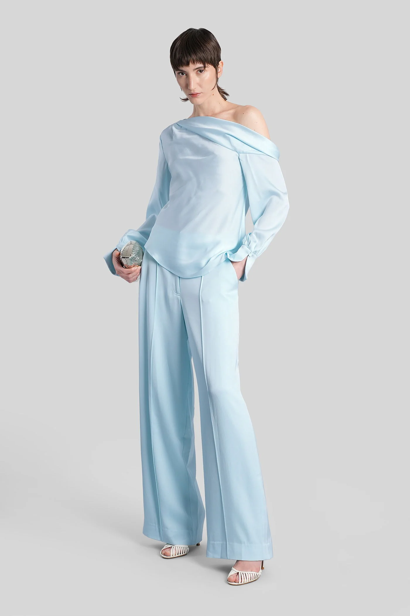 Alice Topwear in cyan acetate - Image 2