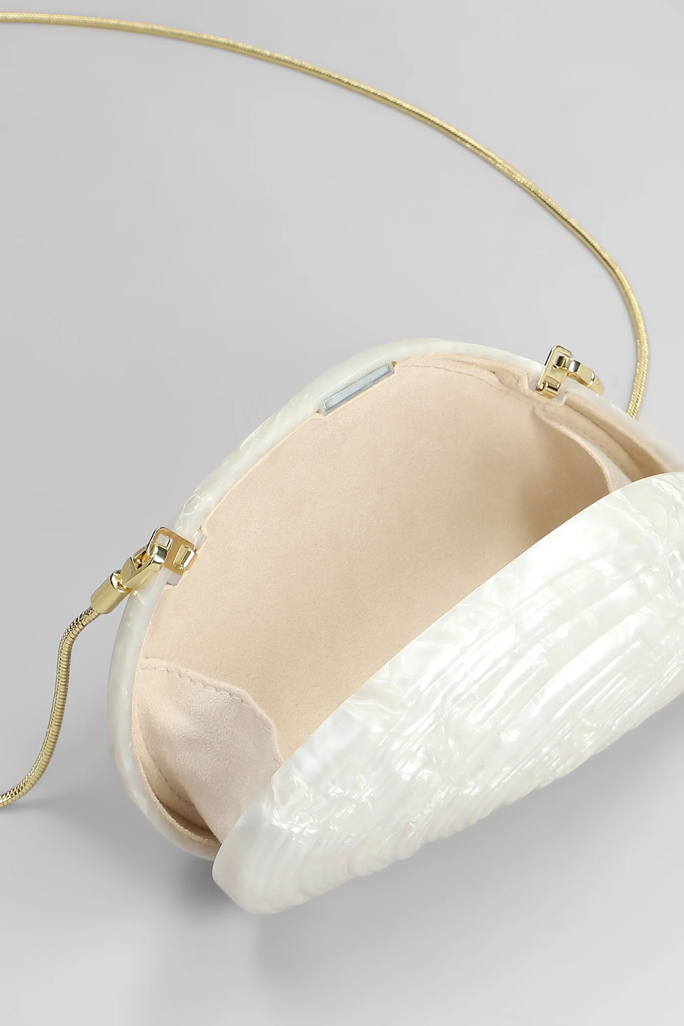 Bridget Clutch in beige brass - Image 4