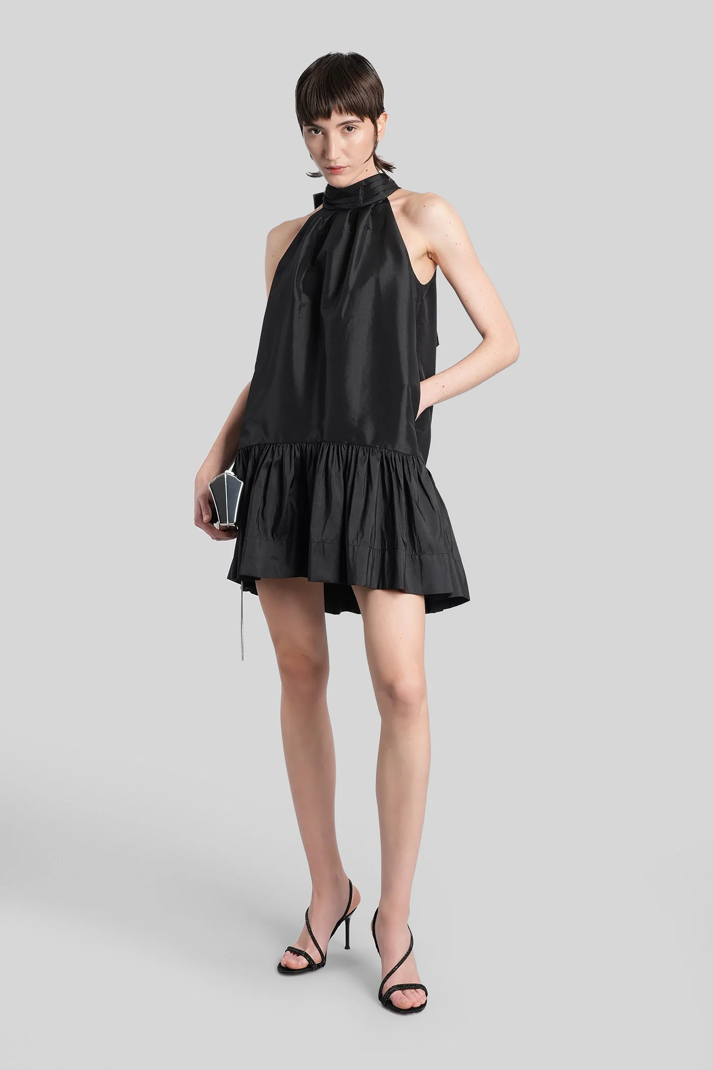 Hope Mini dress in black polyester - Image 2