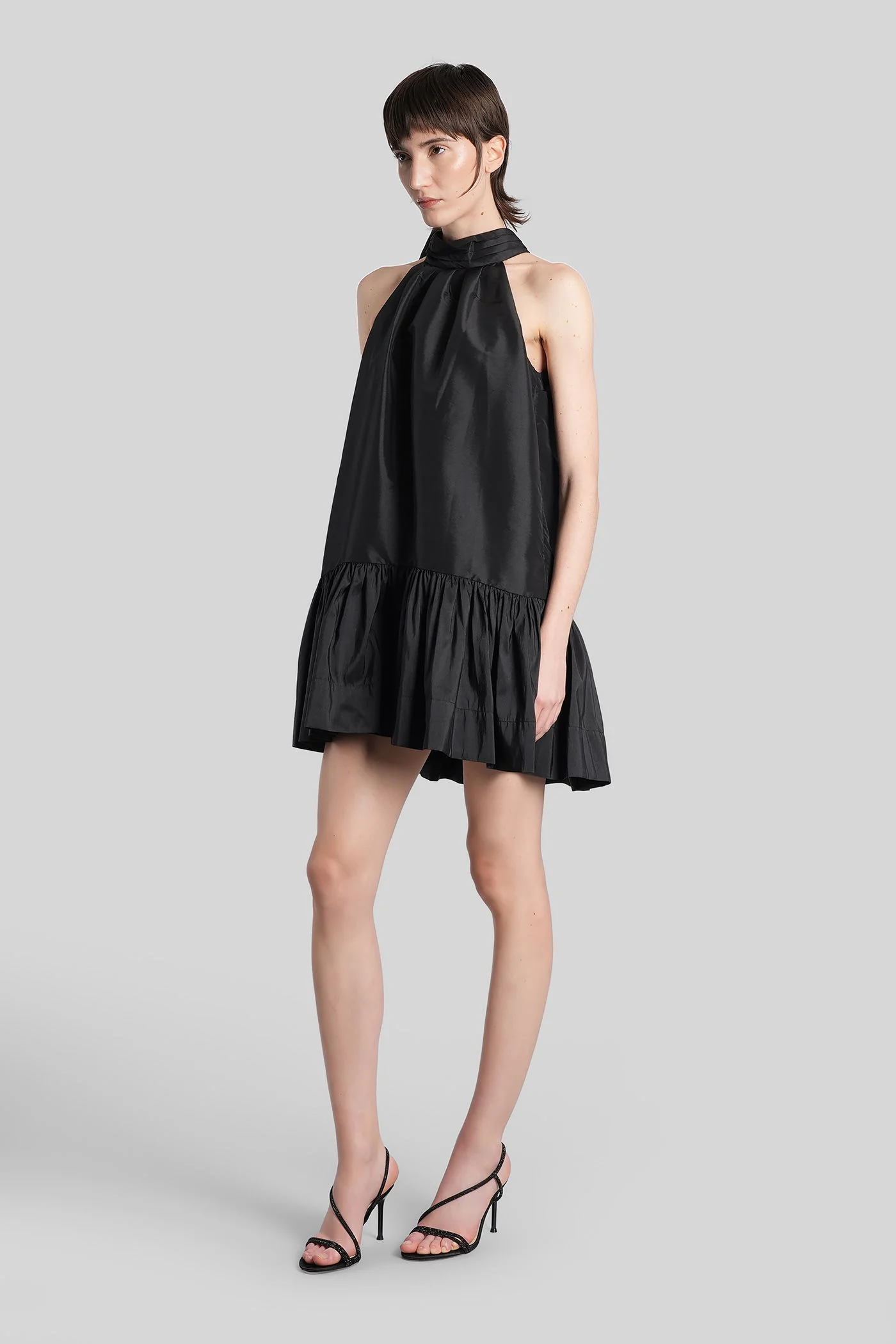Hope Mini dress in black polyester - Image 4