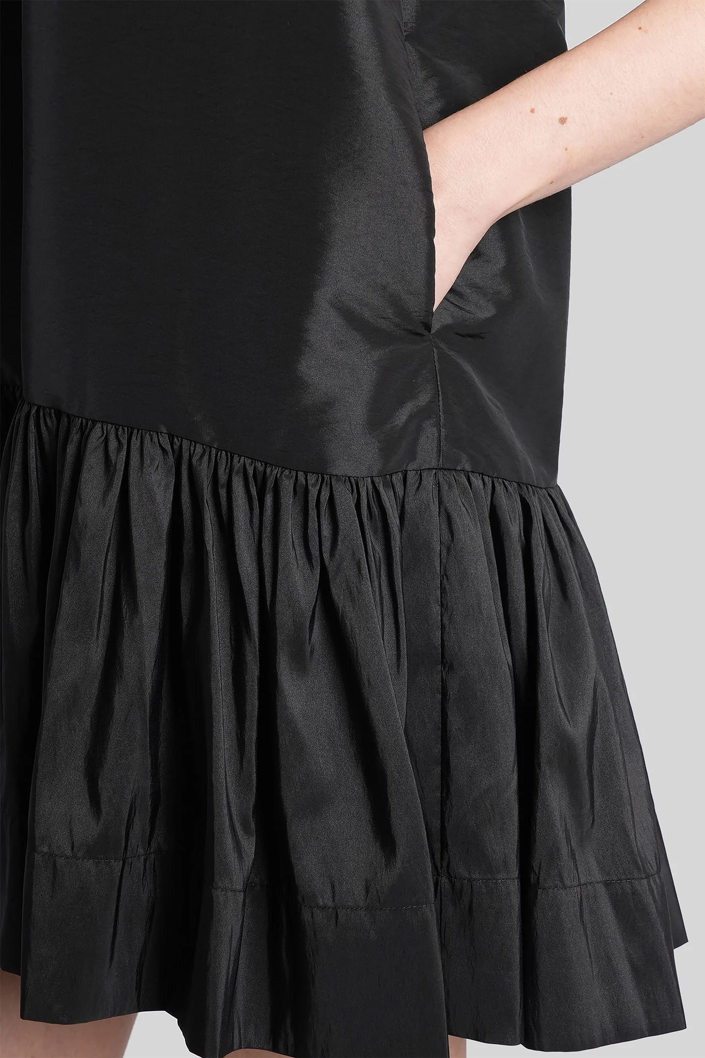 Hope Mini dress in black polyester - Image 5