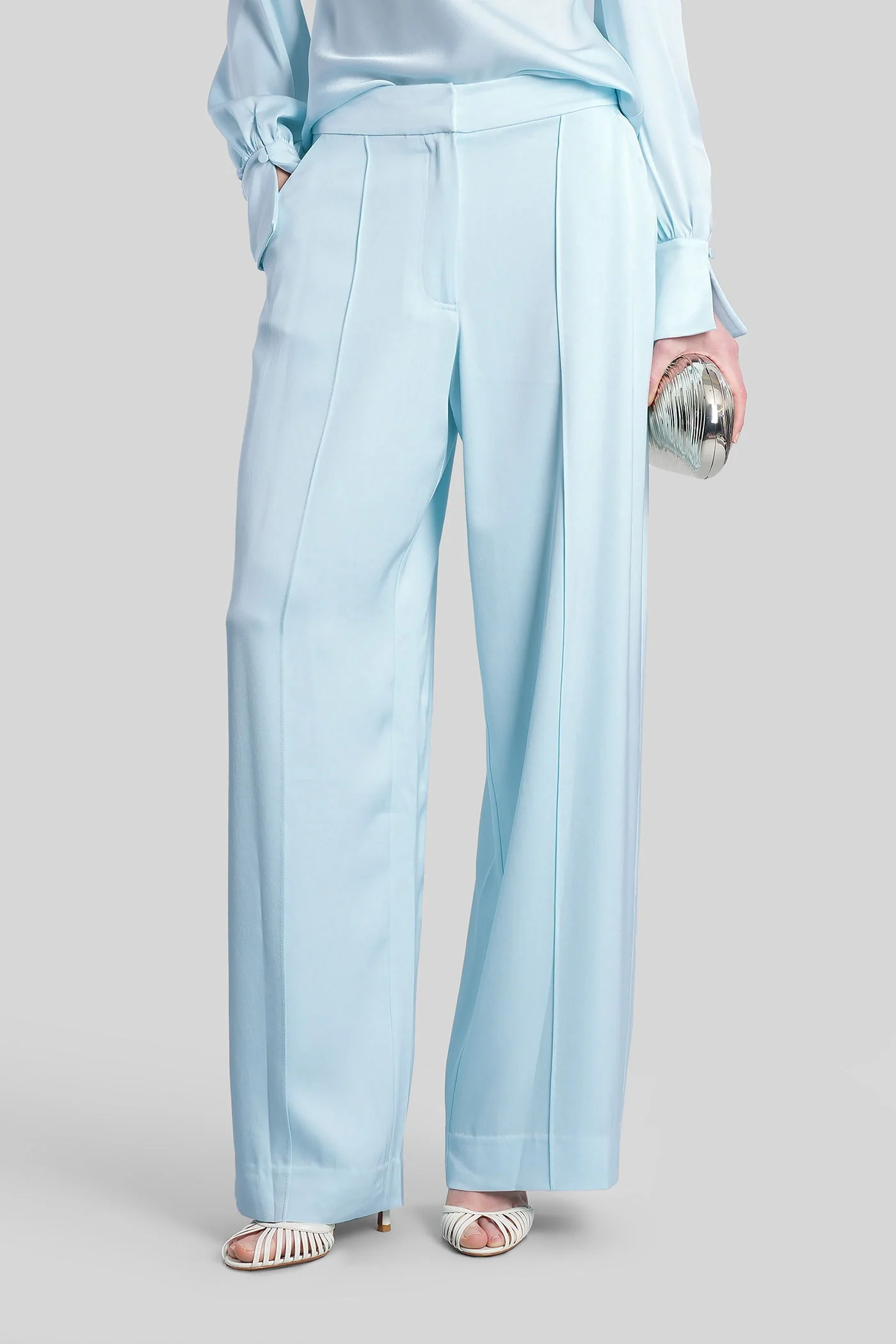 Kyra Pants in cyan acetate