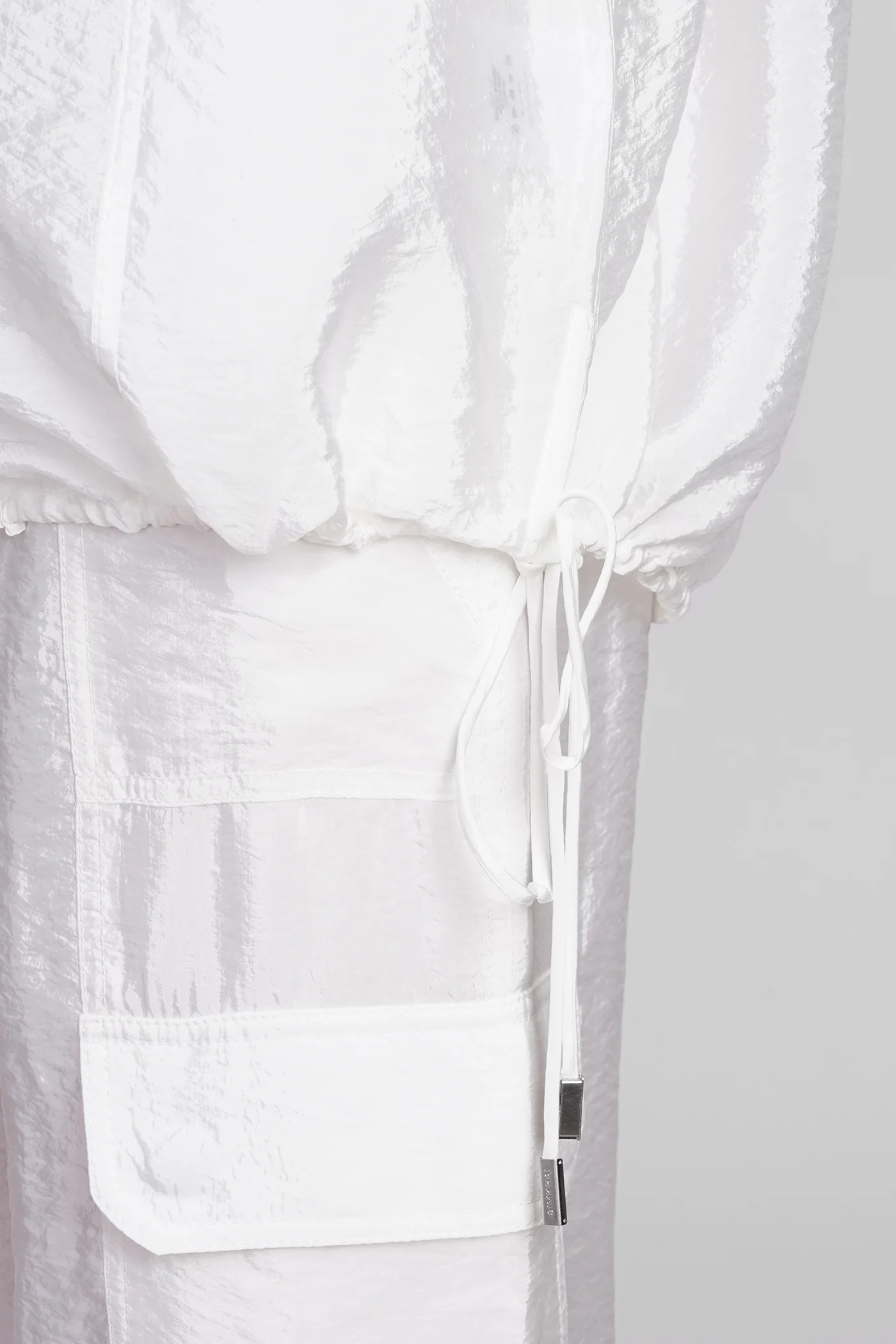 Laylah Shirt in white Rayon - Image 5