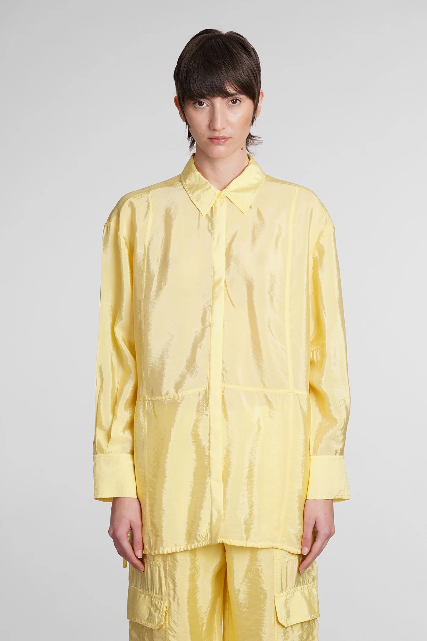 Laylah Shirt in yellow Rayon