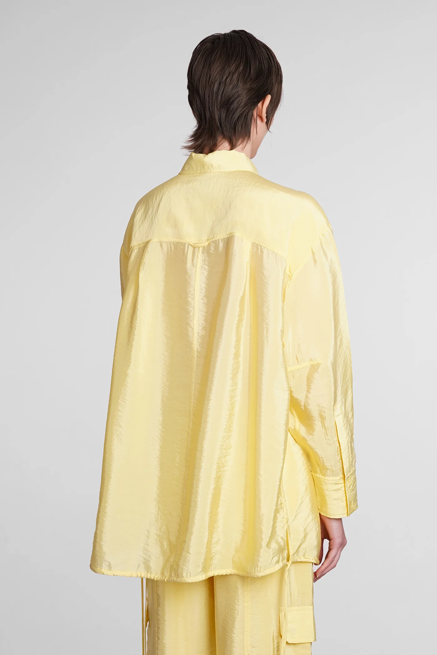 Laylah Shirt in yellow Rayon - Image 3