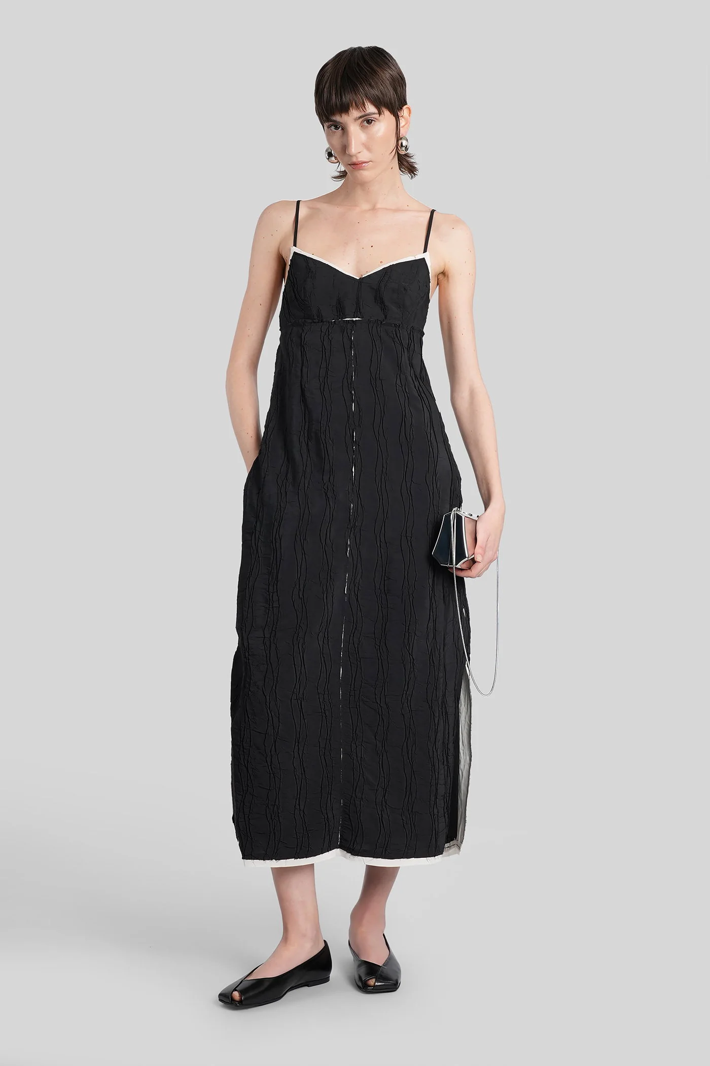 Leah Long dress in black polyester