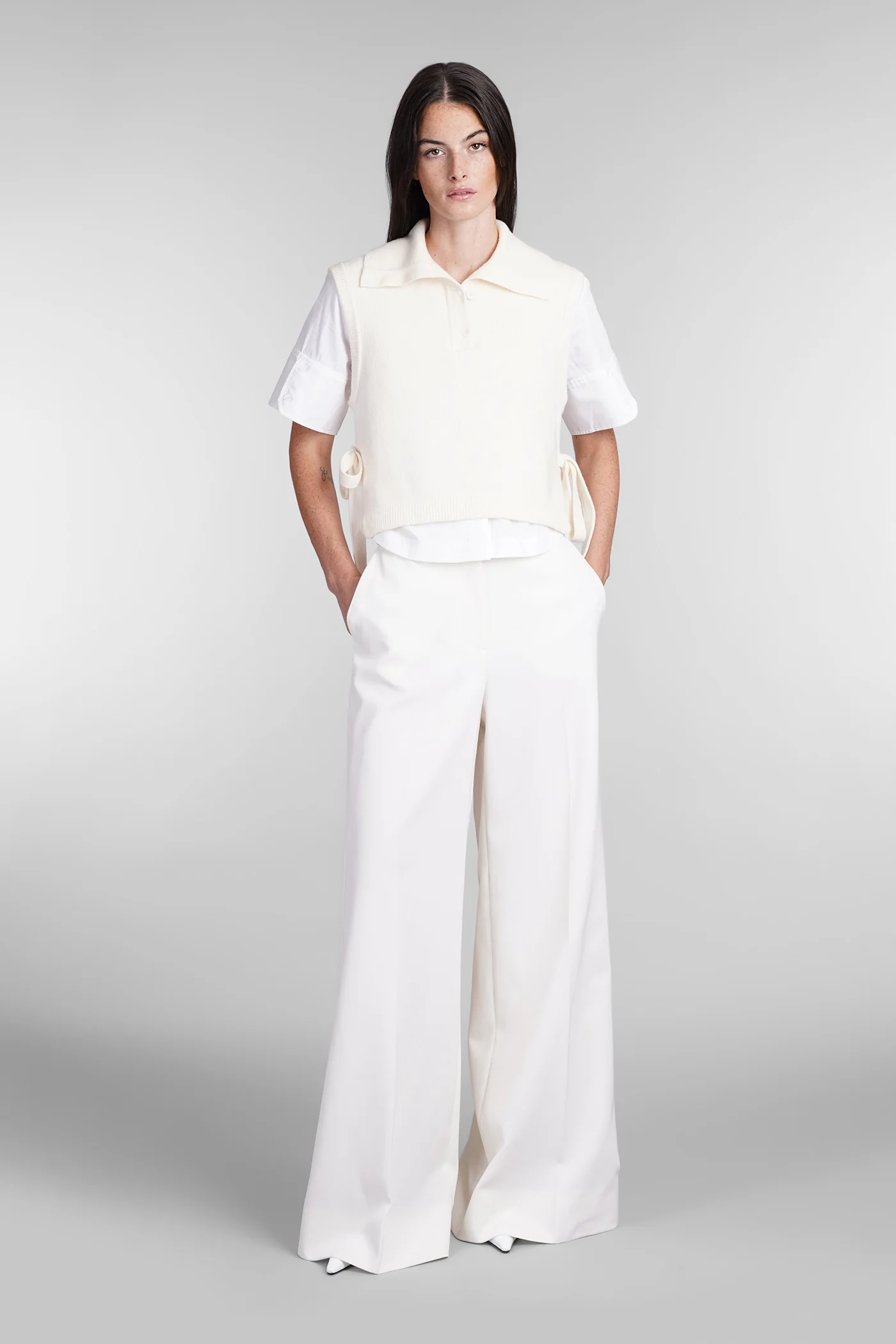 Leanna Topwear in beige cotton - Image 2