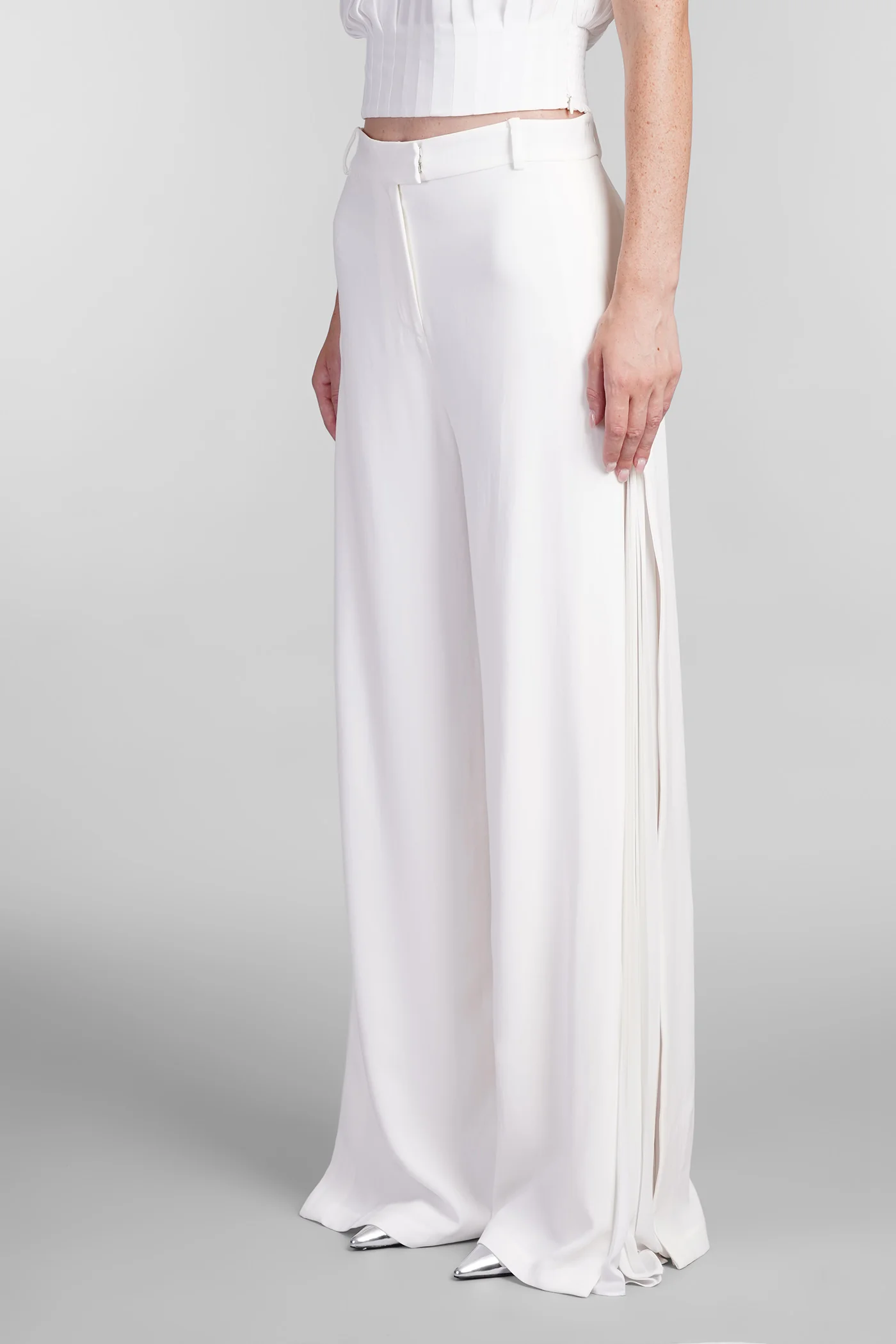 Lilo Pants in beige acetate - Image 4