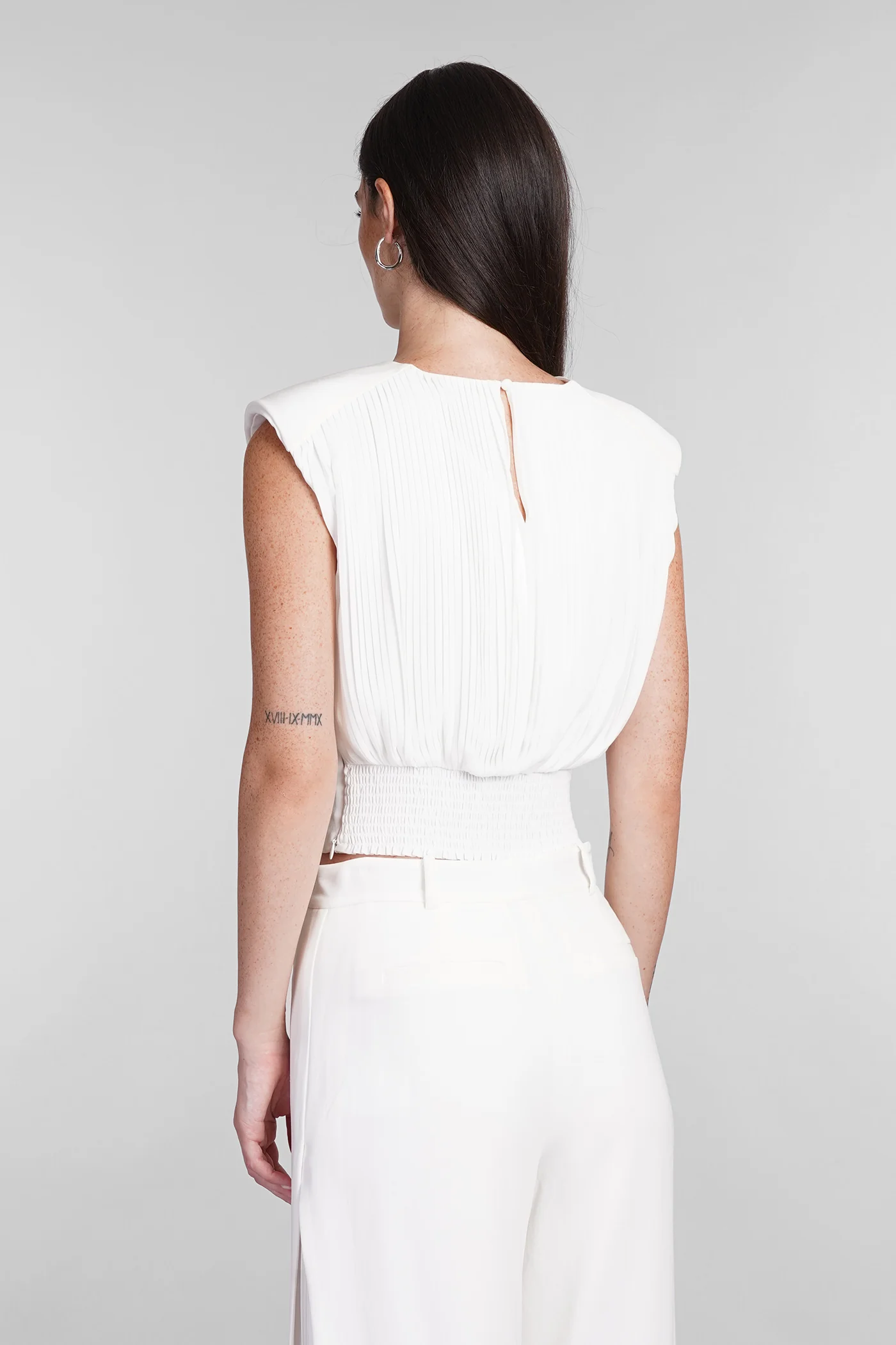 Matilda Topwear in white polyester - Image 3