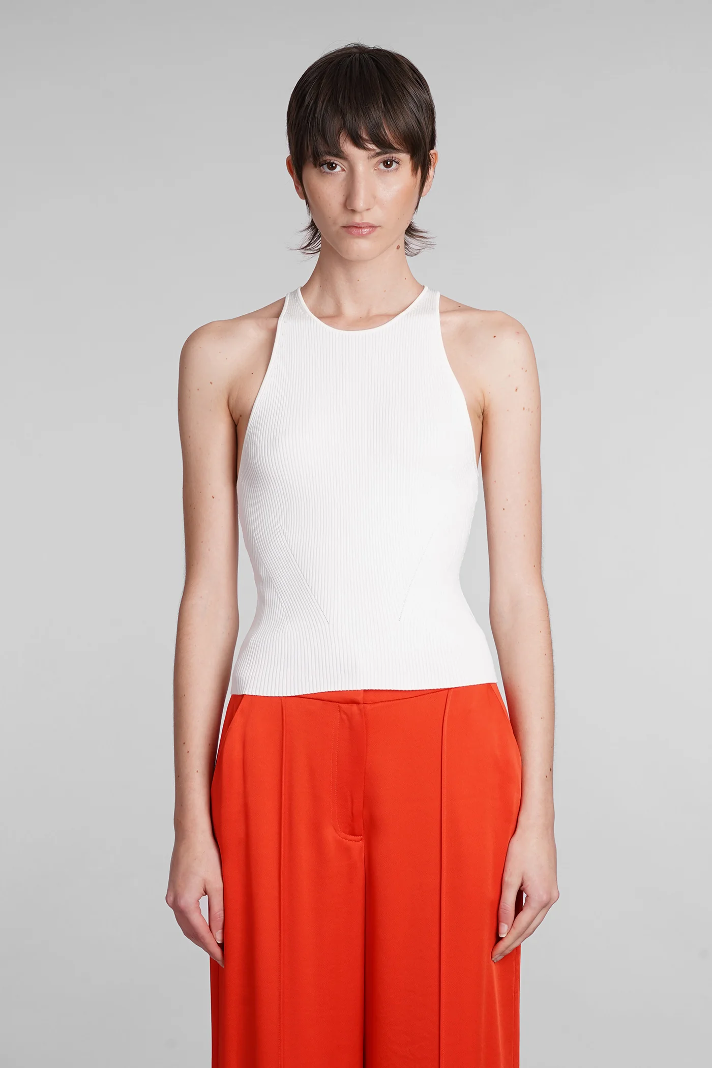 Reza Topwear in white Rayon