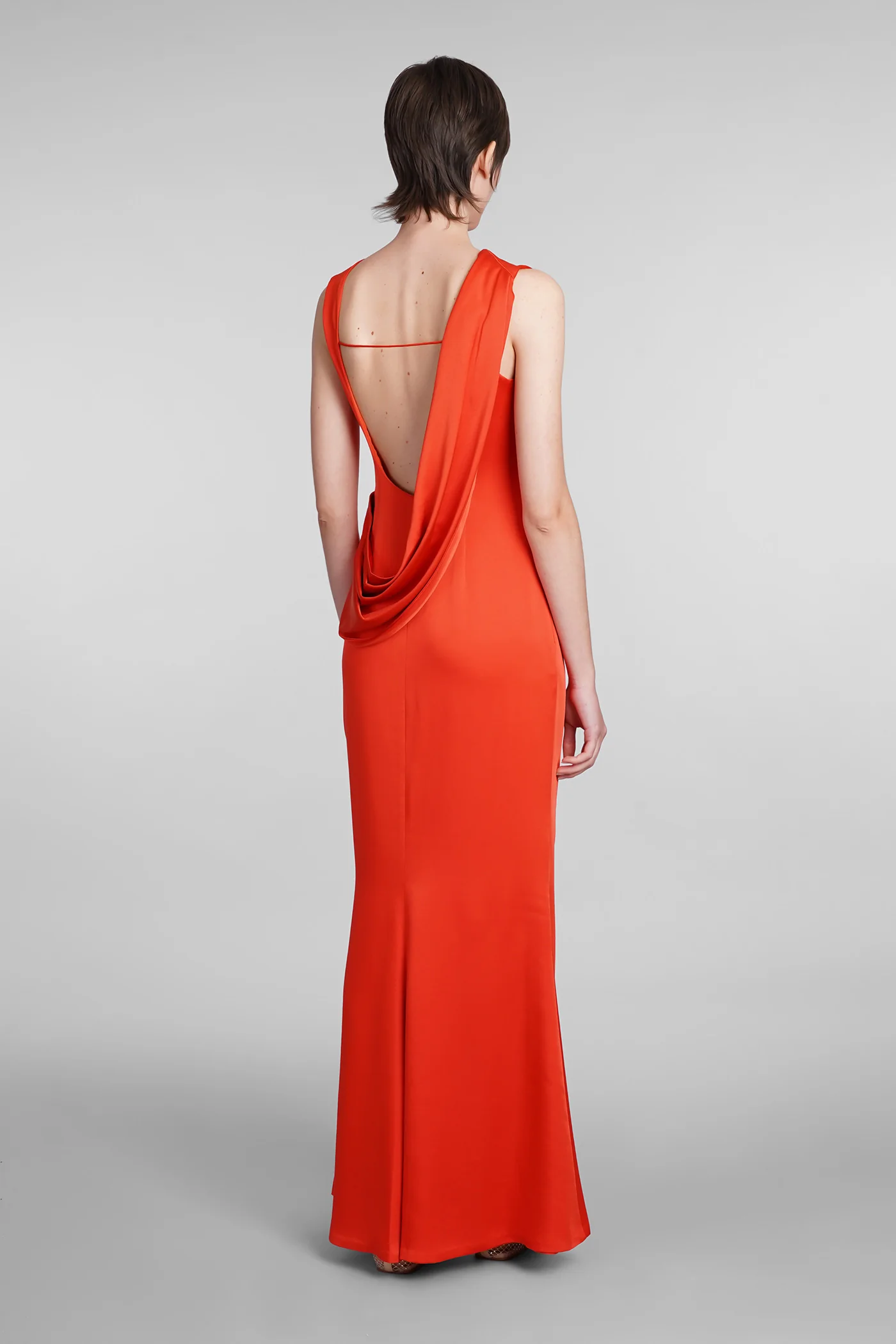 Tommy Dress woman in red acetate - Image 3