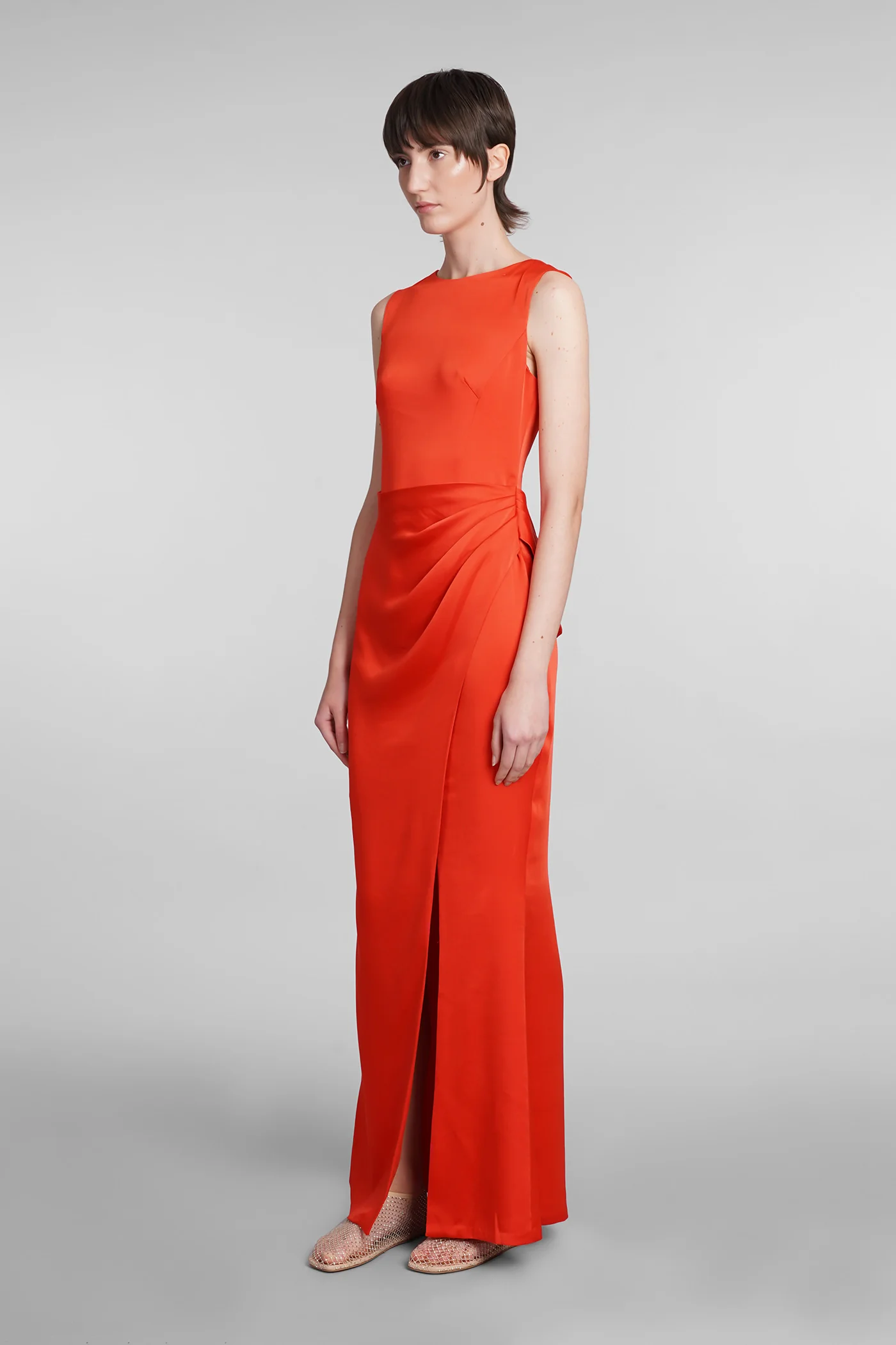 Tommy Dress woman in red acetate - Image 4