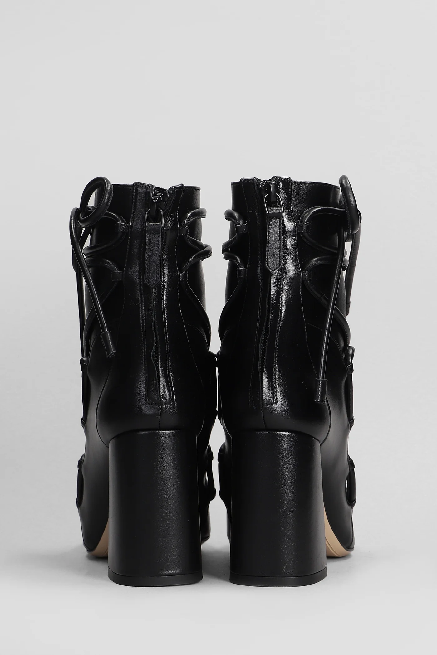 Havanna High heels Ankle boots in black leather - Image 4