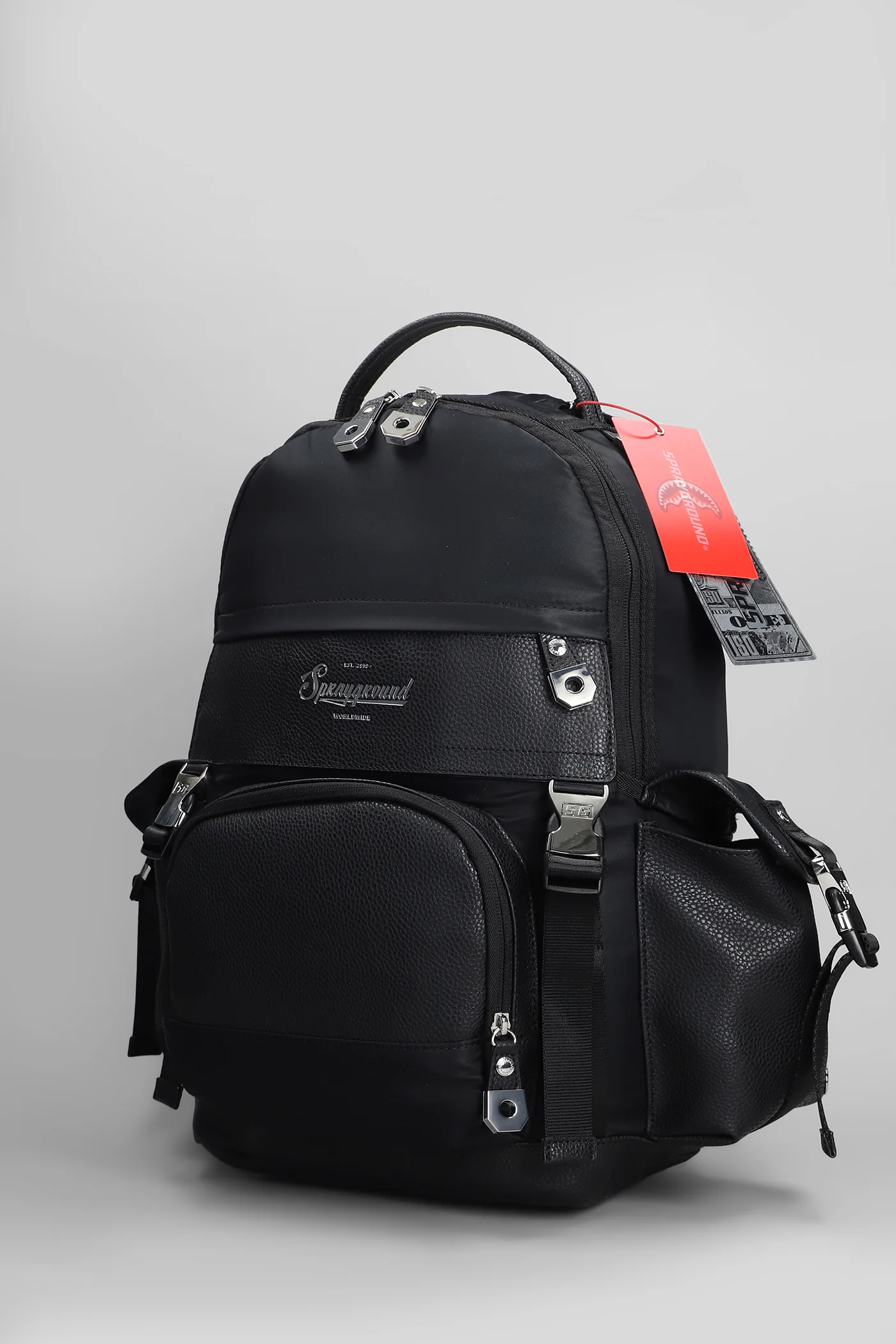 Backpack in black polyester - Image 2