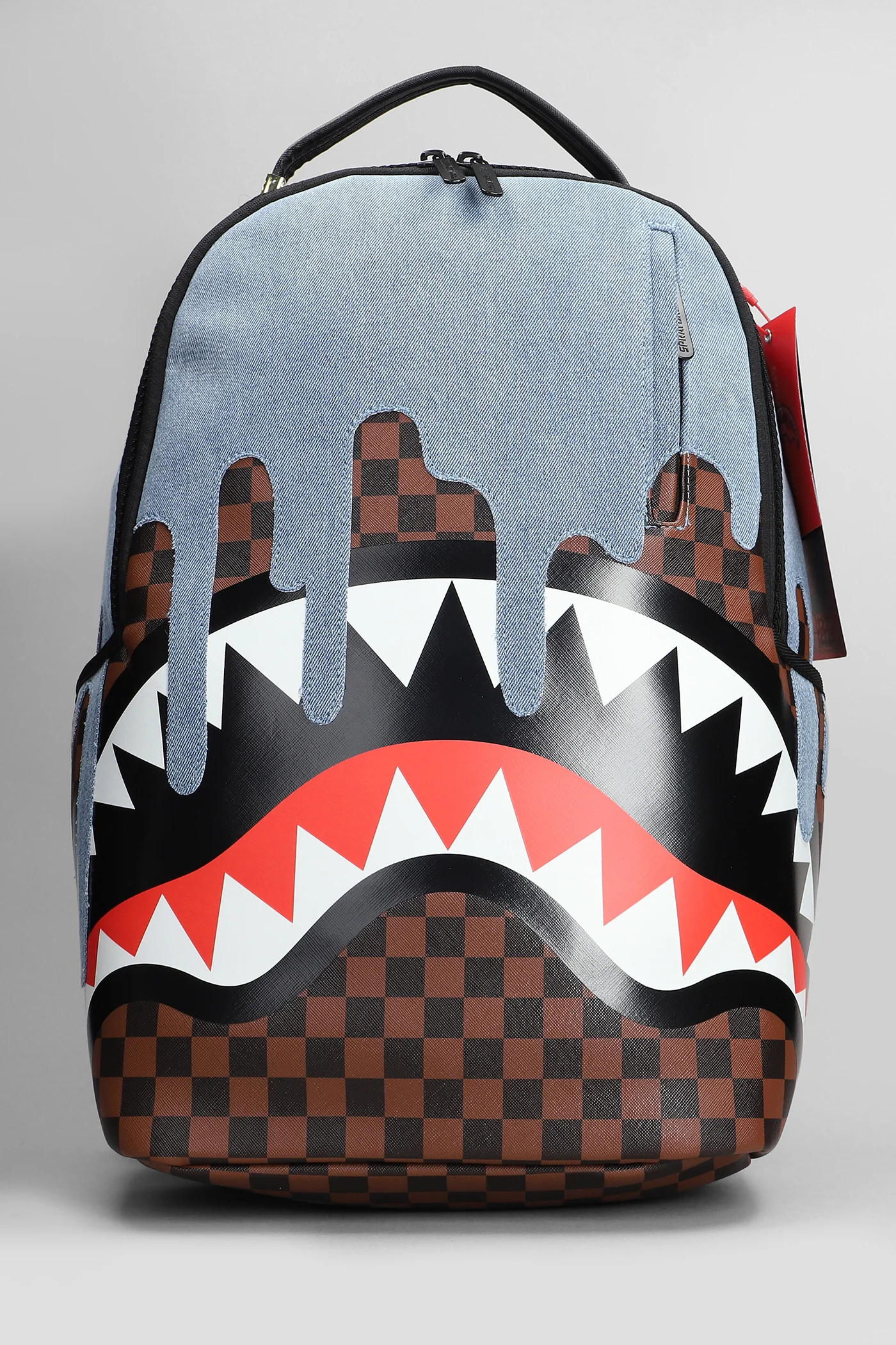 Backpack in brown PVC