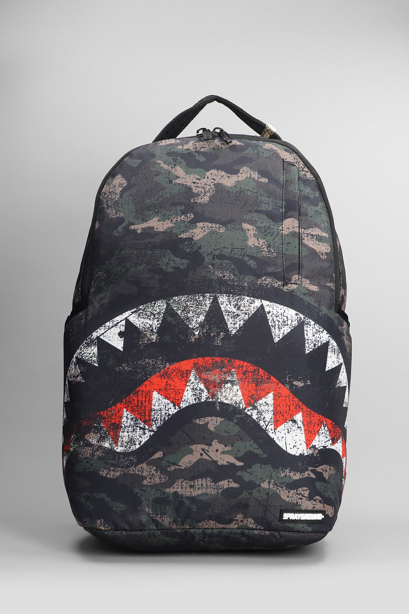 Backpack in camouflage polyester