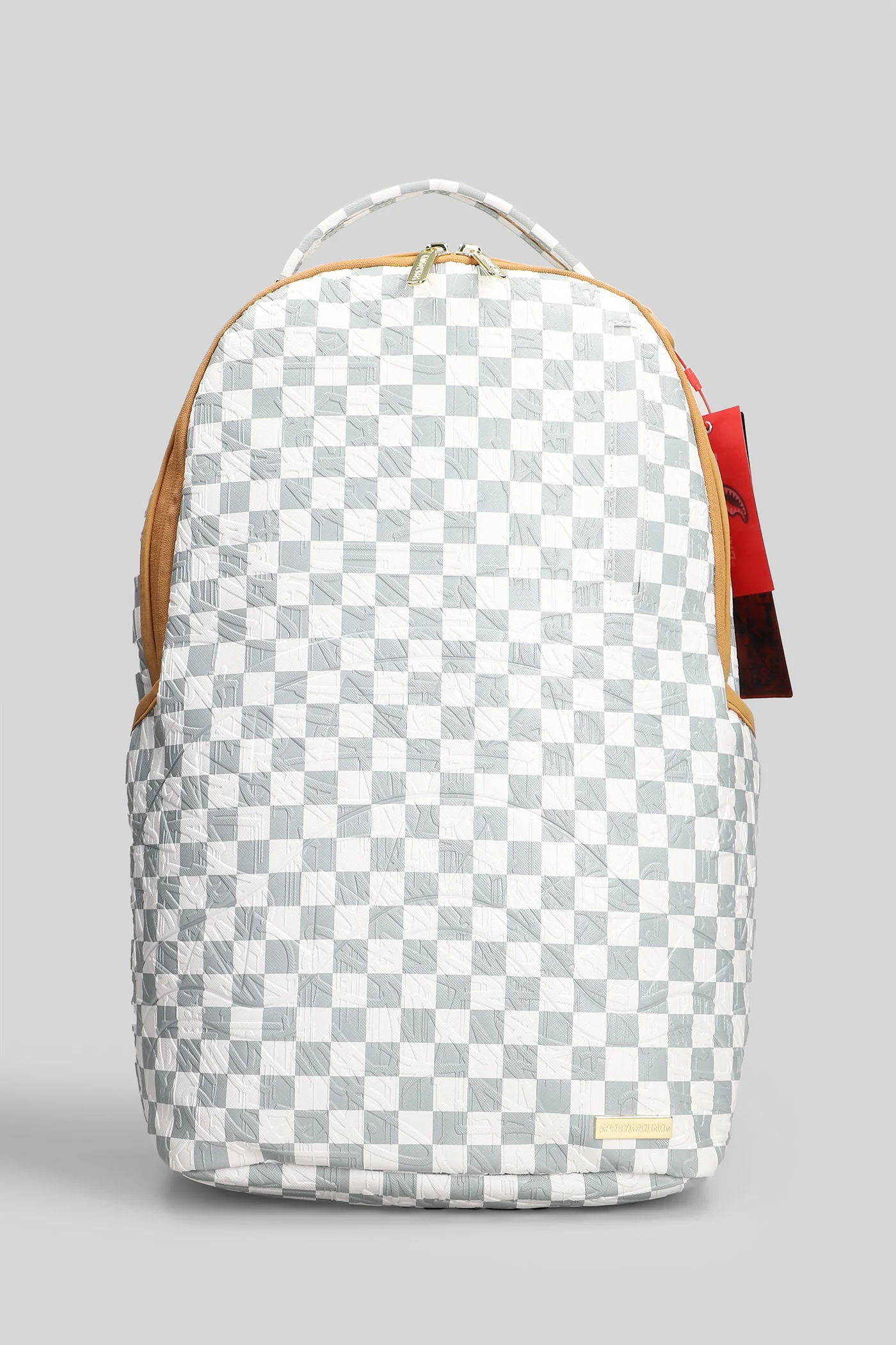Backpack in white polyester
