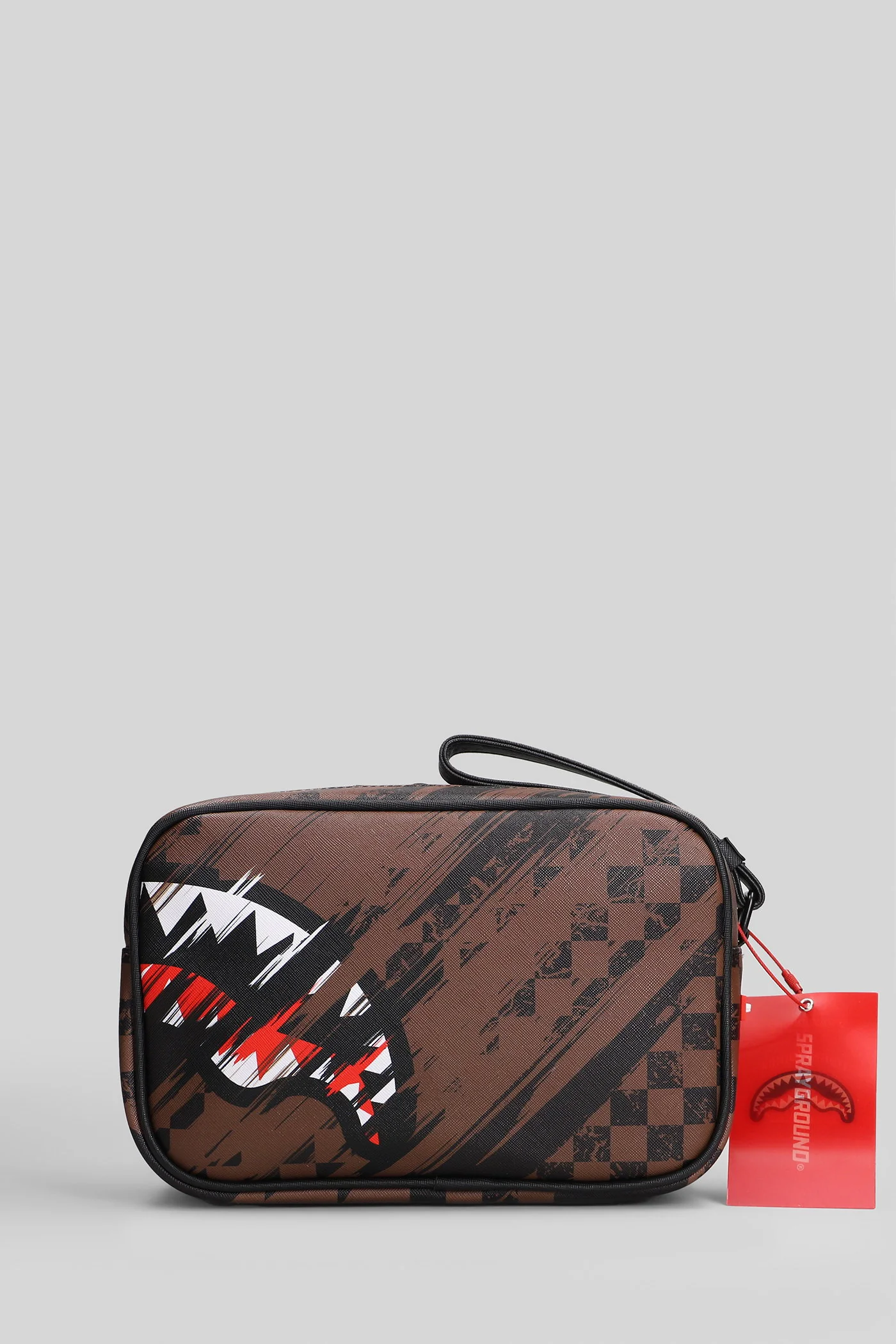 Clutch in brown PVC - Image 3