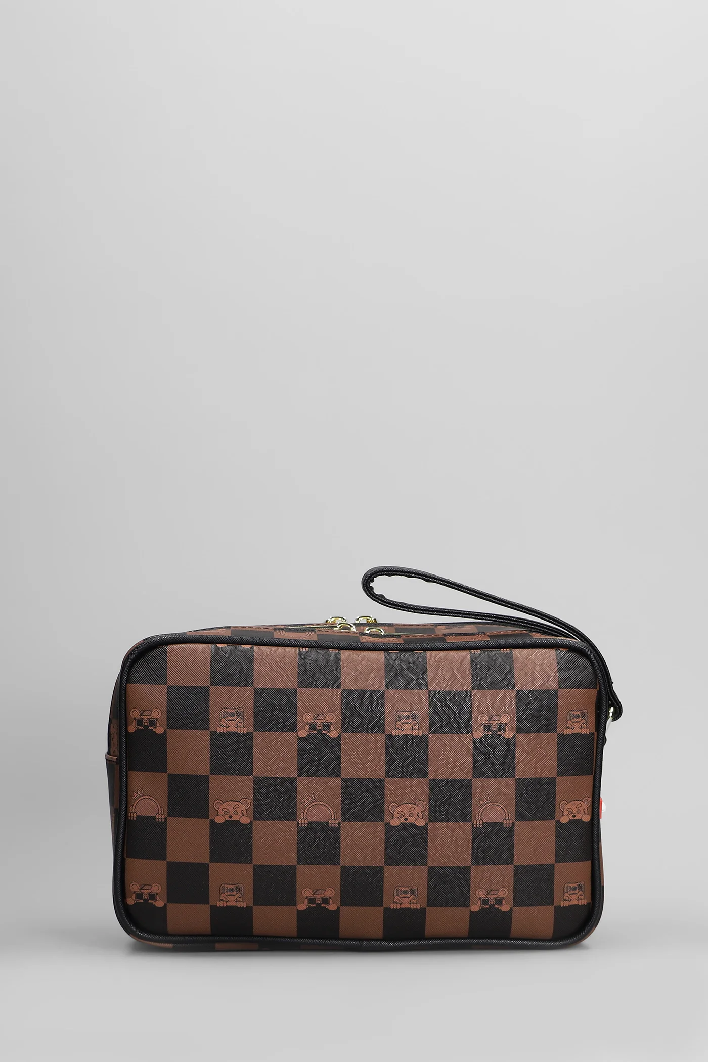 Clutch in brown PVC - Image 3