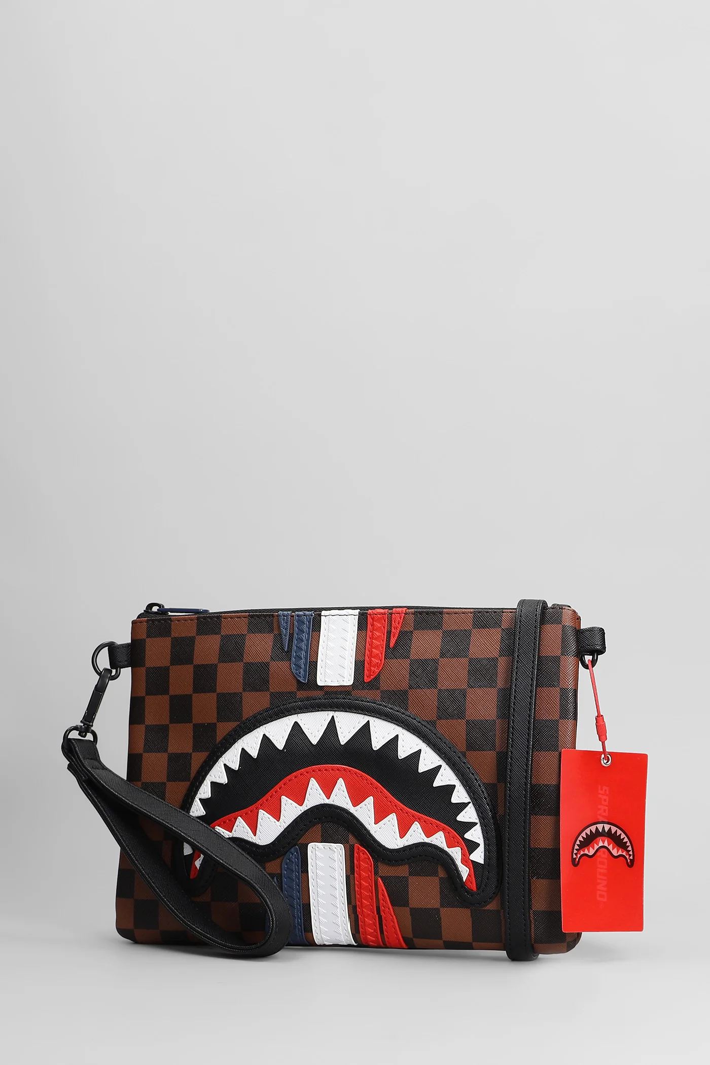 Clutch in brown PVC - Image 2