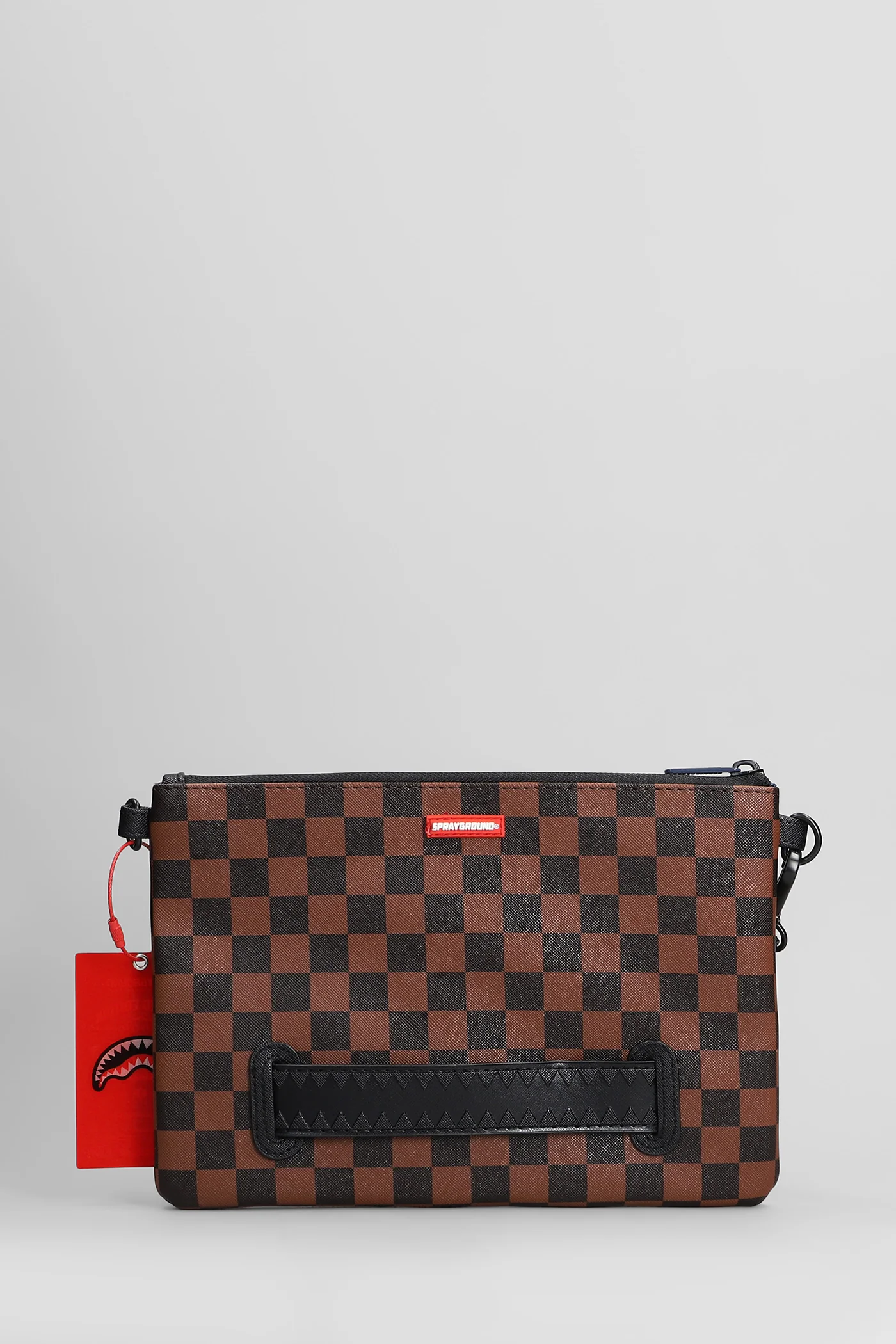 Clutch in brown PVC - Image 3