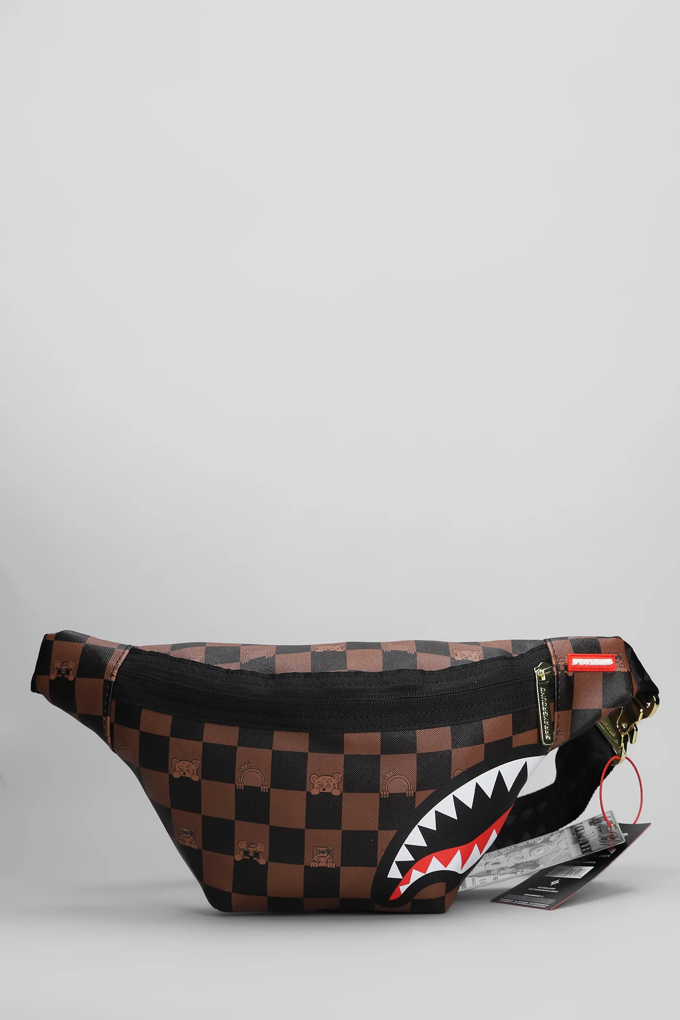 Waist Bag in brown PVC