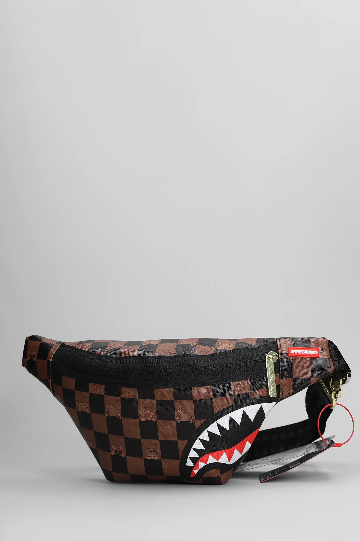 Waist Bag in brown PVC - Image 2