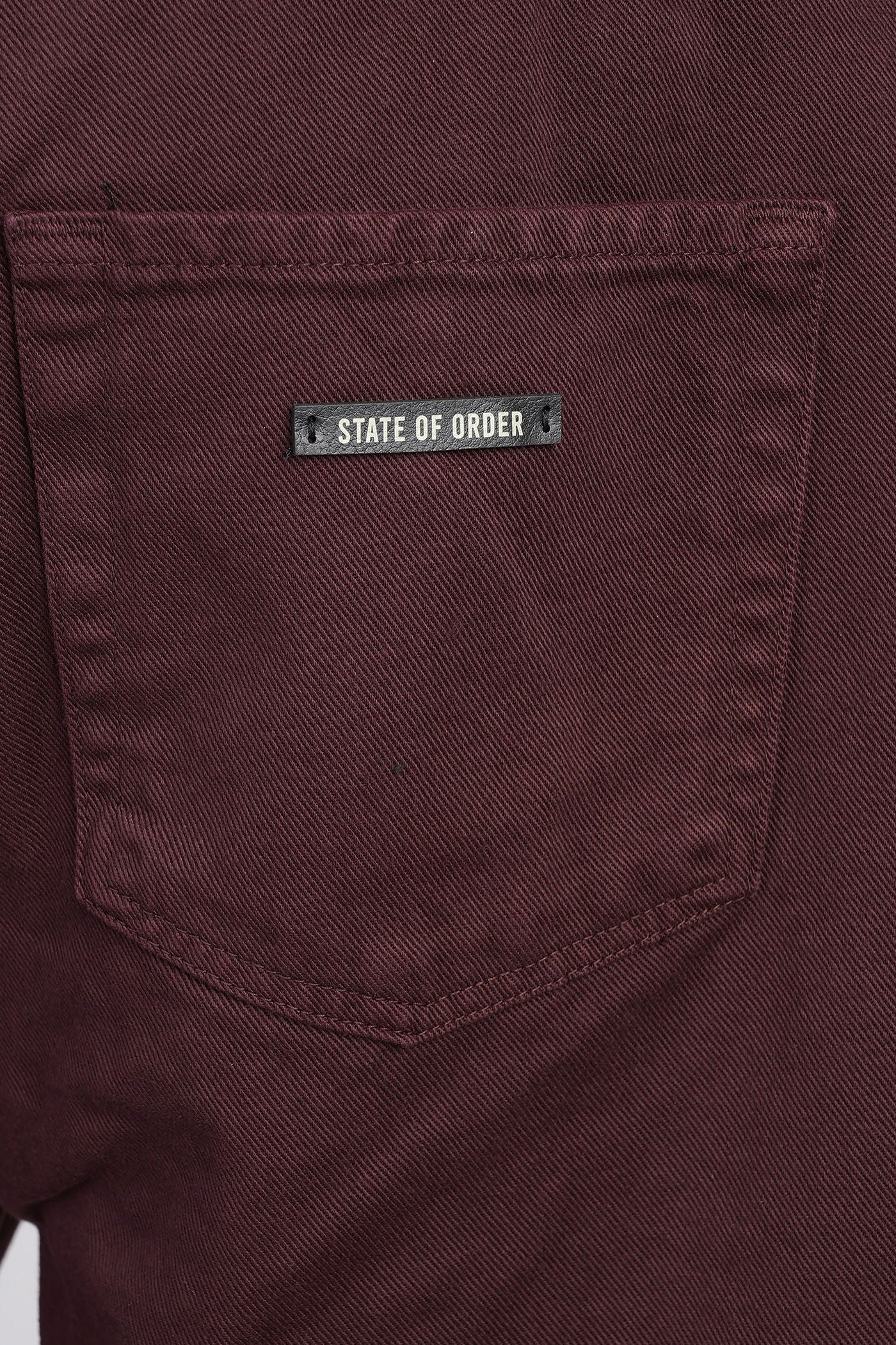 02 bull Shorts in bordeaux denim - Image 5