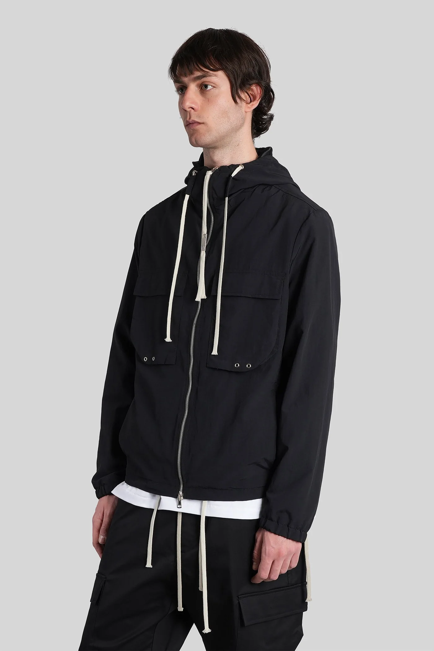 Ataka Casual jacket in black nylon - Image 4