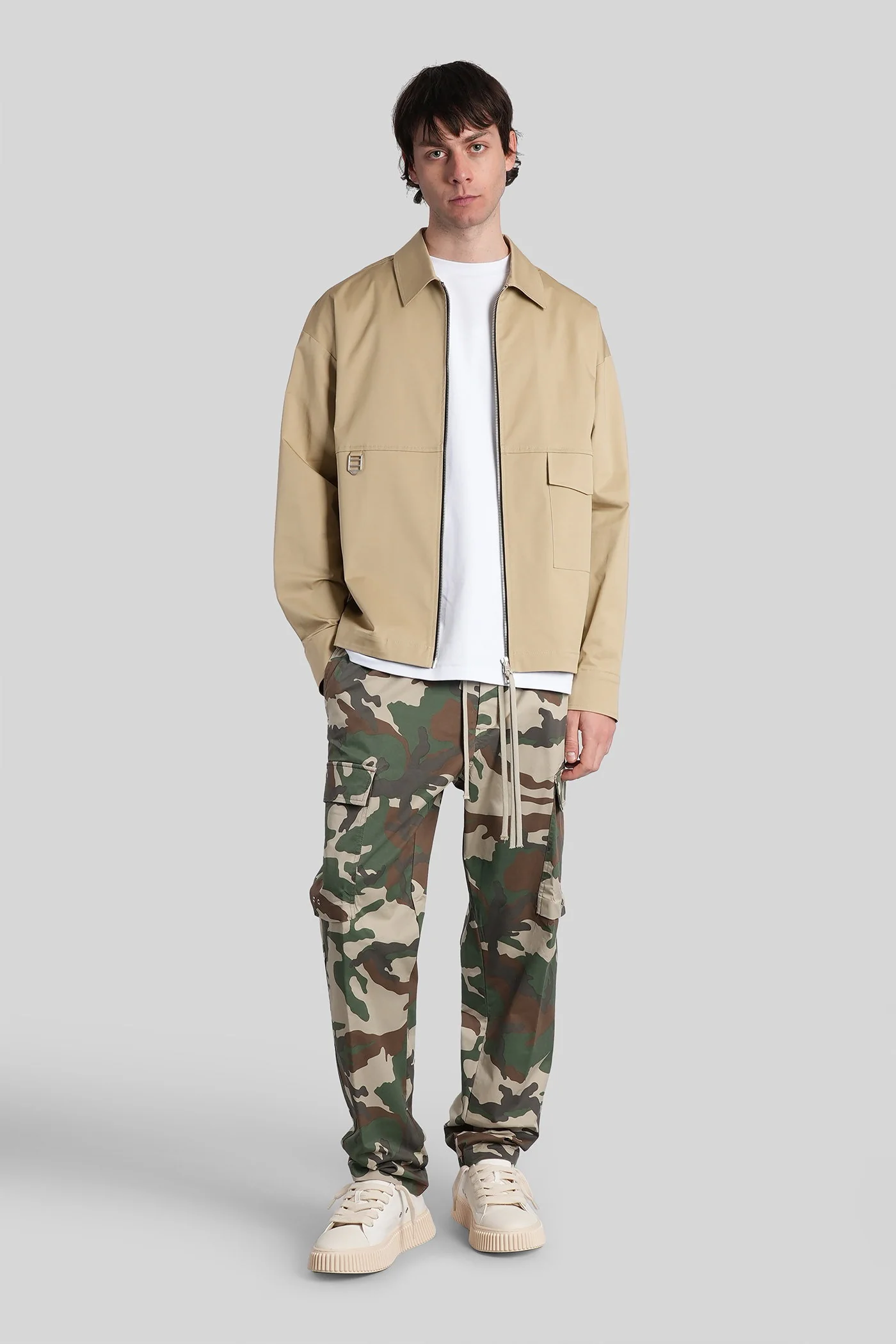Courier Pants in camouflage cotton - Image 2
