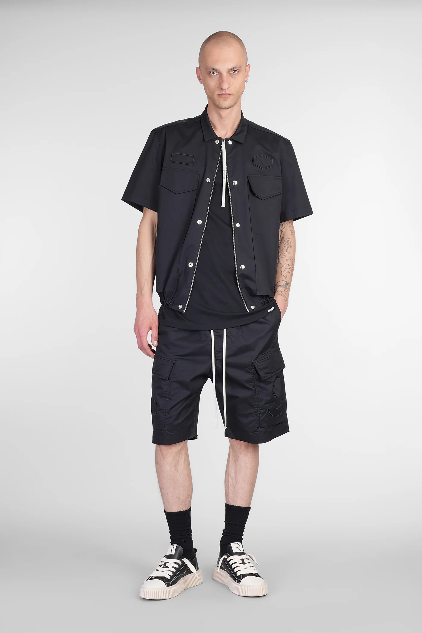 Couriers Shorts in black cotton - Image 2
