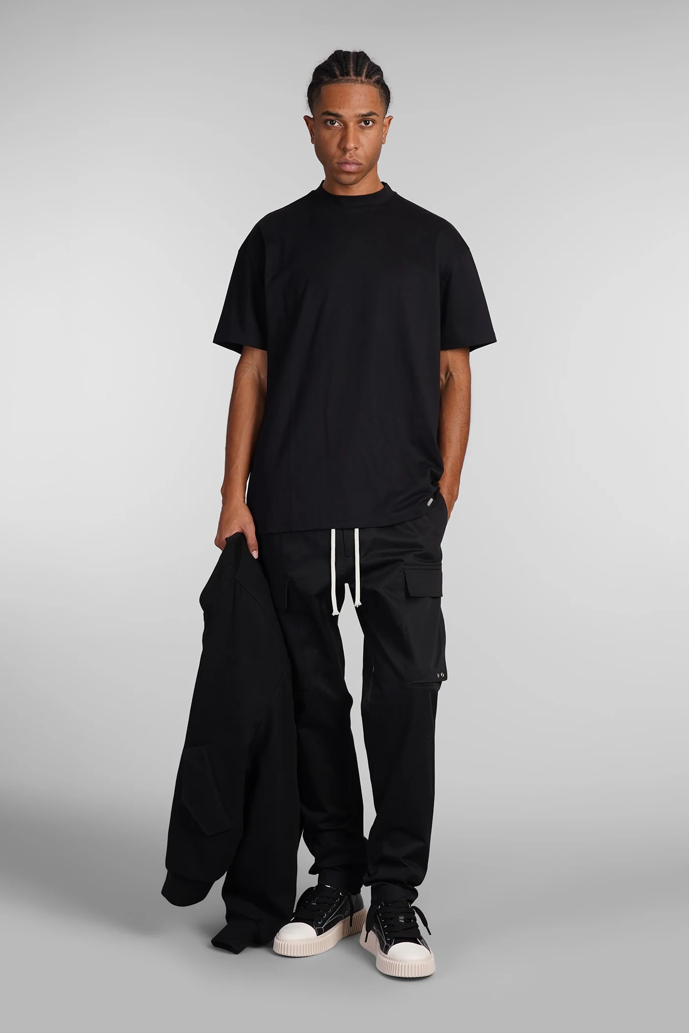 Fettuccia T-Shirt in black cotton - Image 2