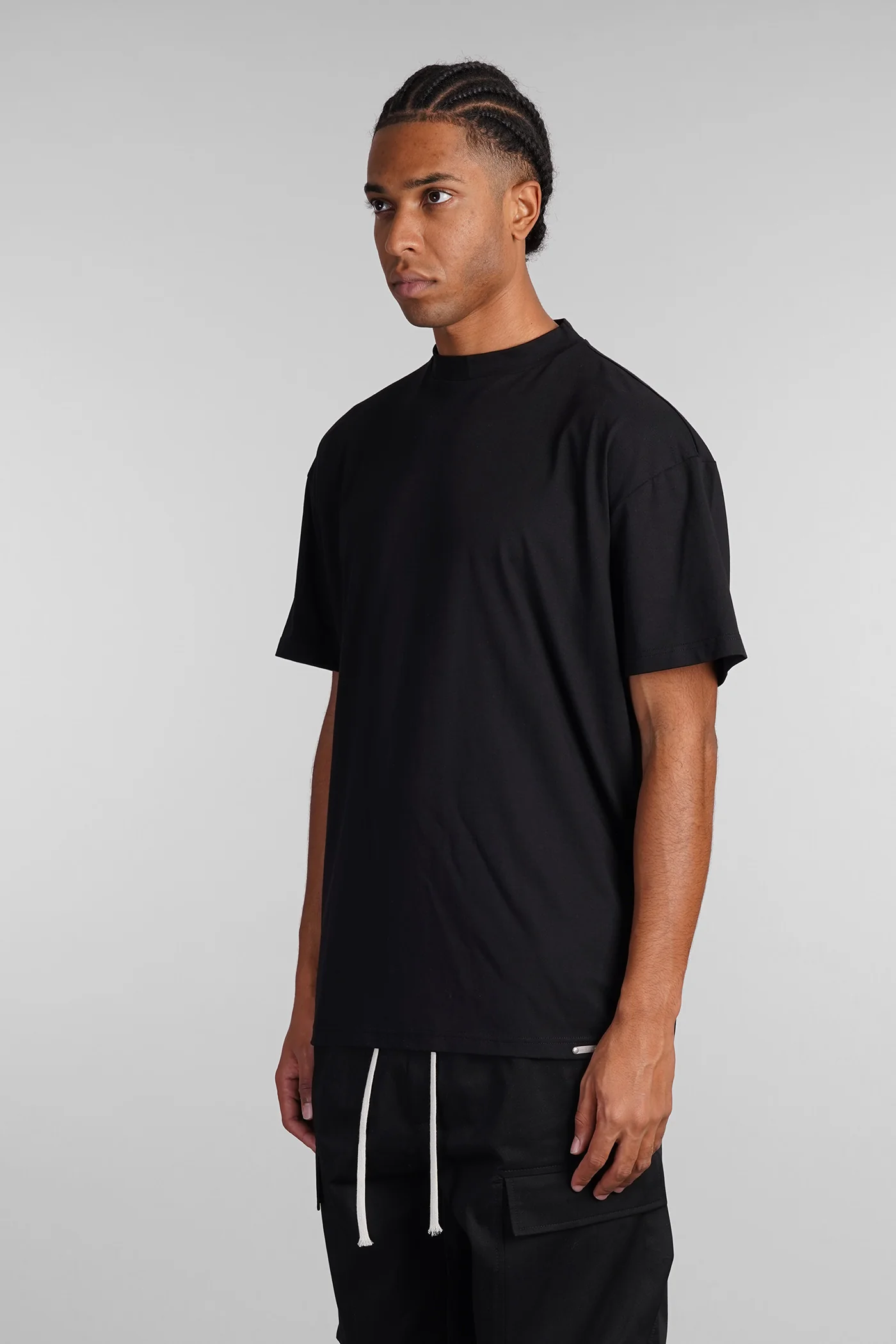 Fettuccia T-Shirt in black cotton - Image 4