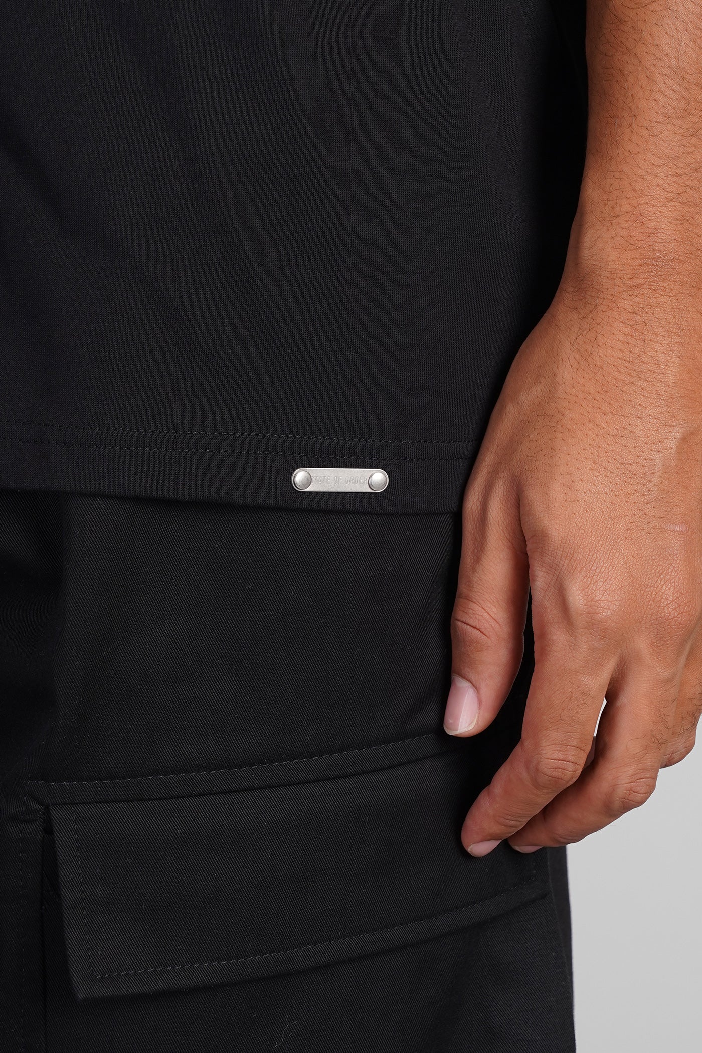 Fettuccia T-Shirt in black cotton - Image 5