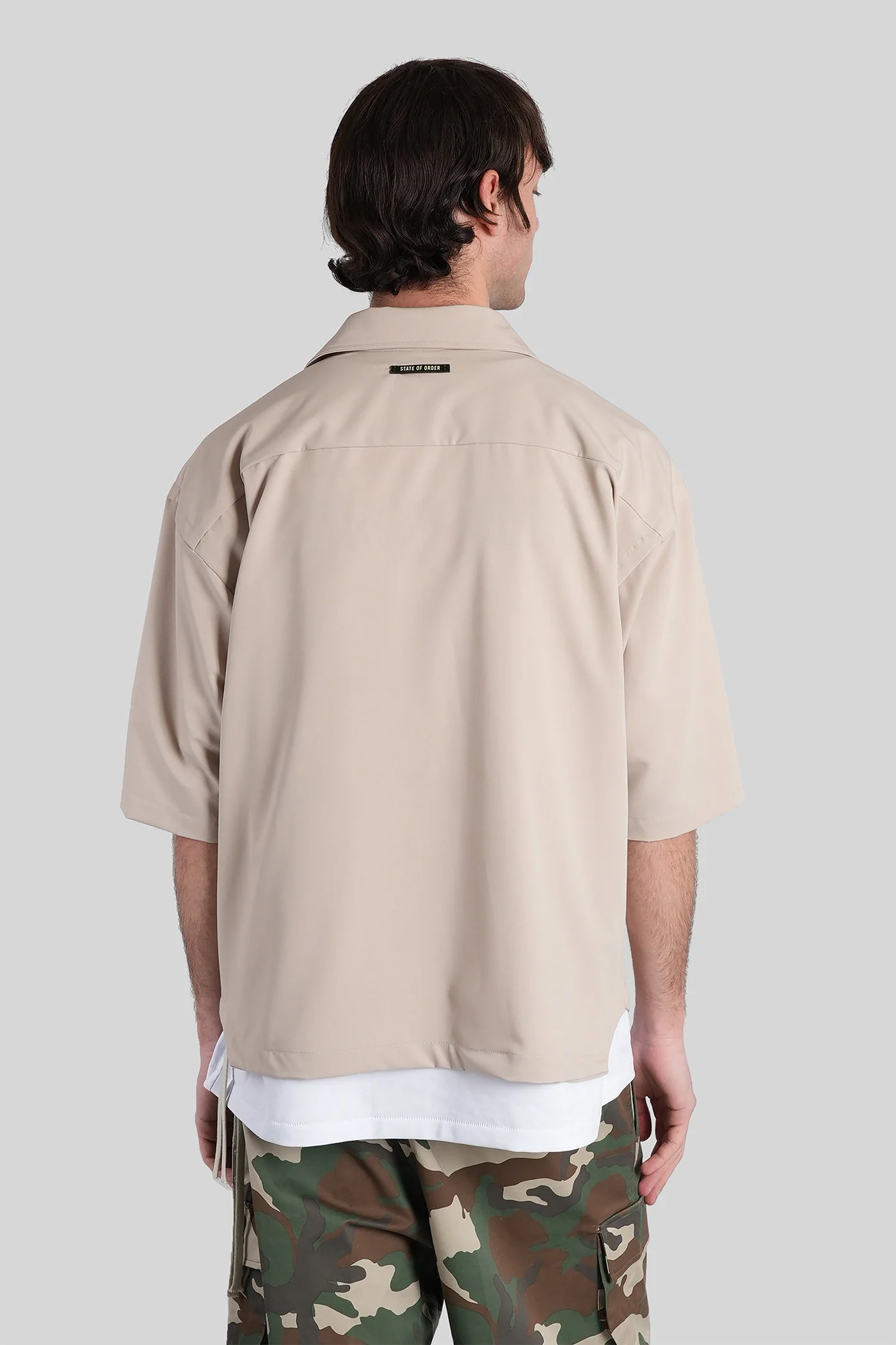 Half apache Shirt in beige polyester - Image 3