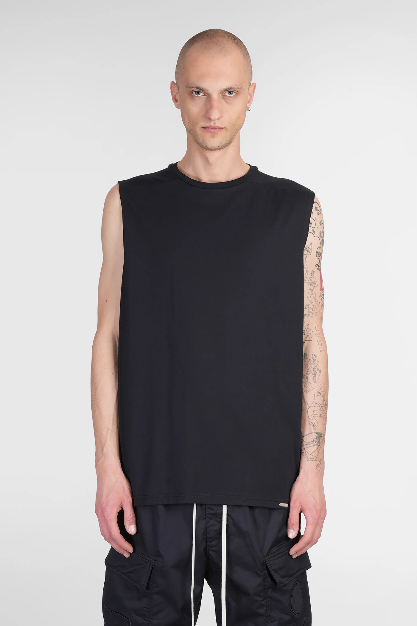 Indian T-Shirt in black cotton