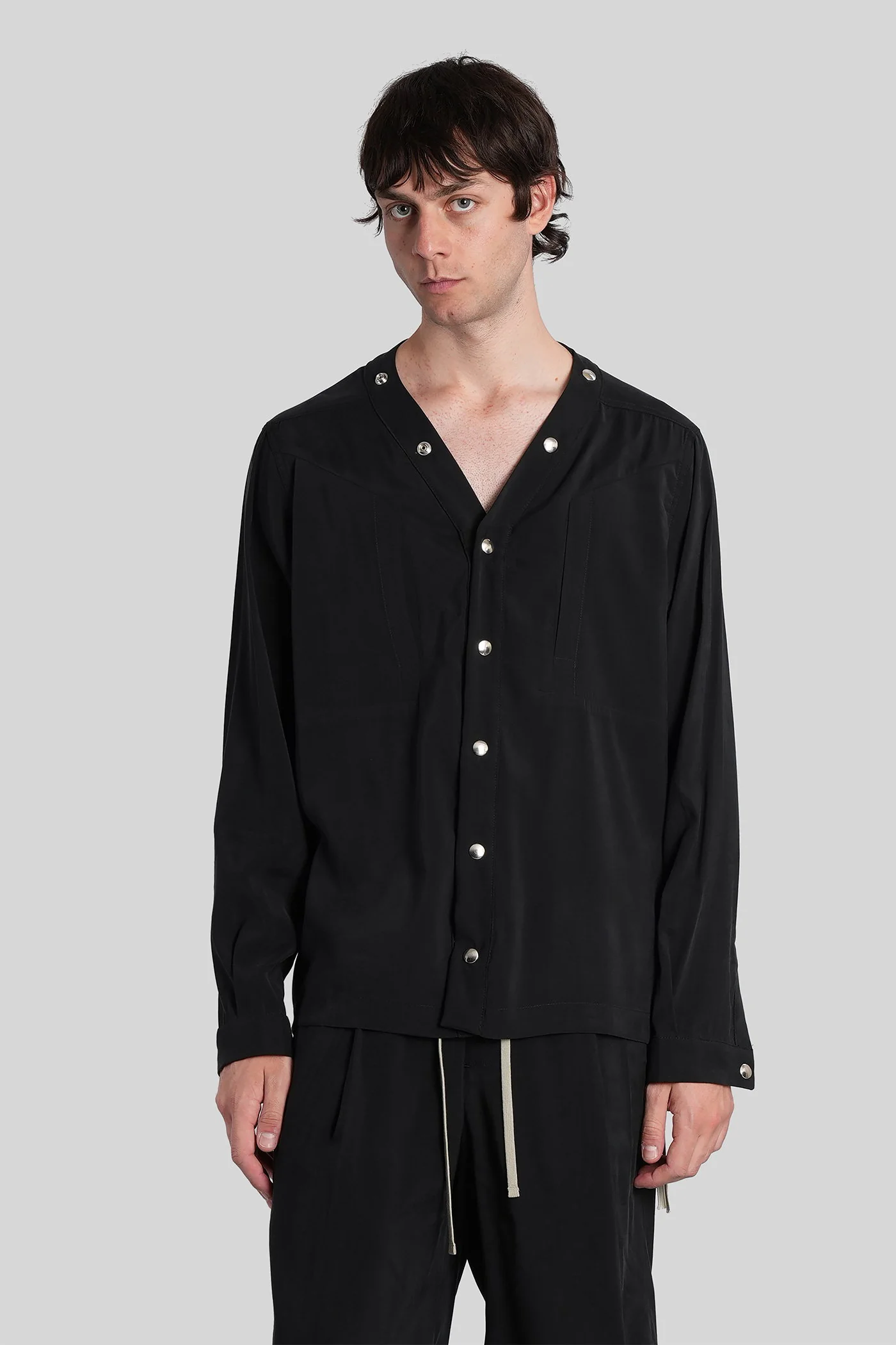 Kimono Casual jacket in black polyamide polyester