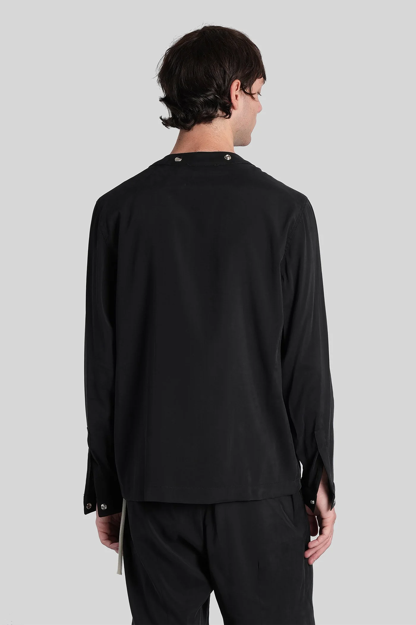 Kimono Casual jacket in black polyamide polyester - Image 3