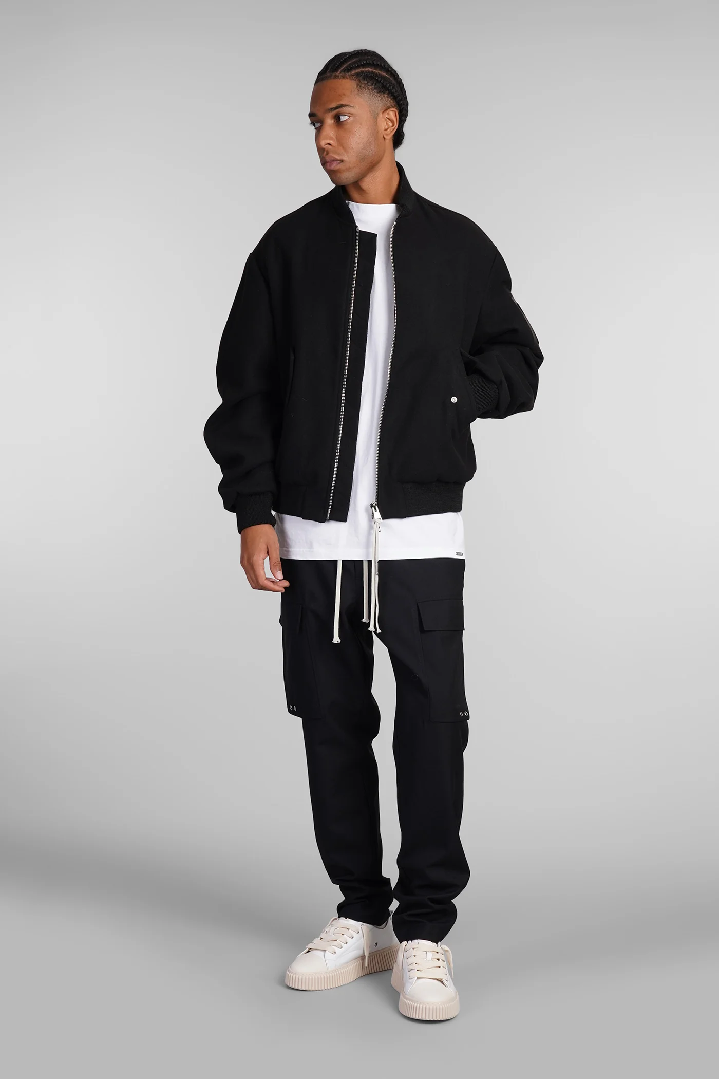 Ma 5 Bomber Jacket in black polyester - Image 2