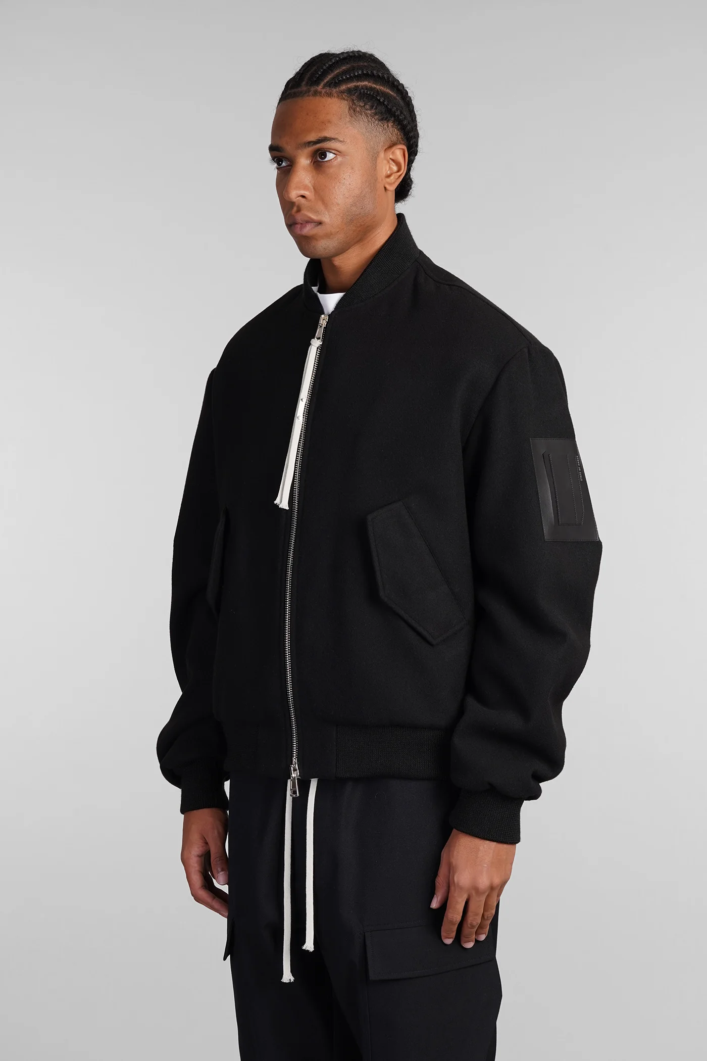 Ma 5 Bomber Jacket in black polyester - Image 4