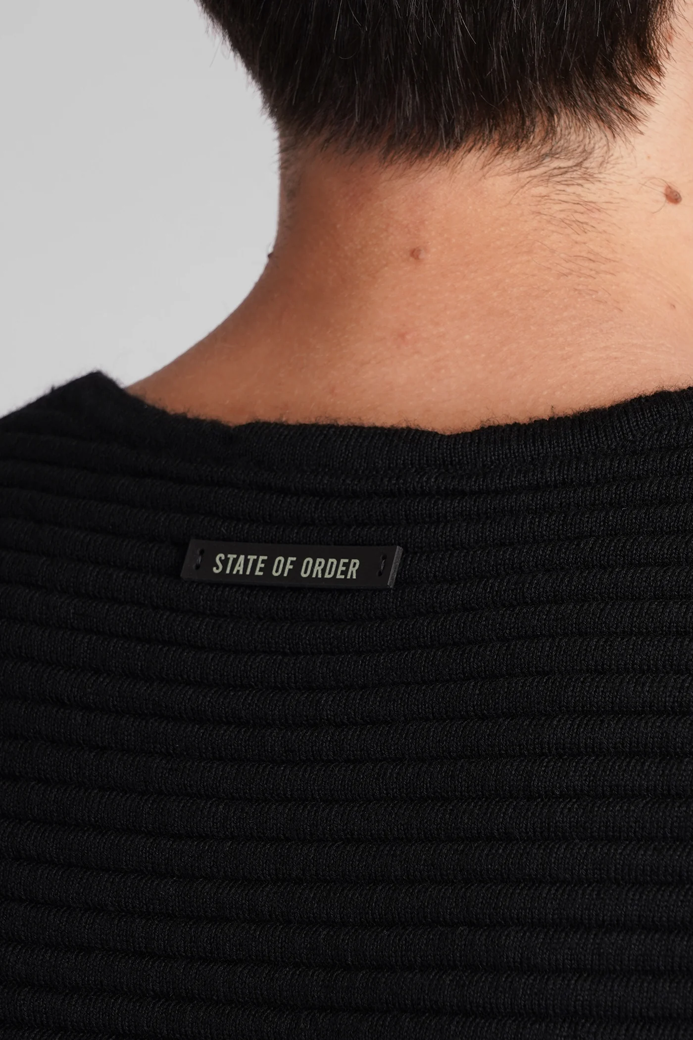 Ottoman Knitwear in black wool - Image 5