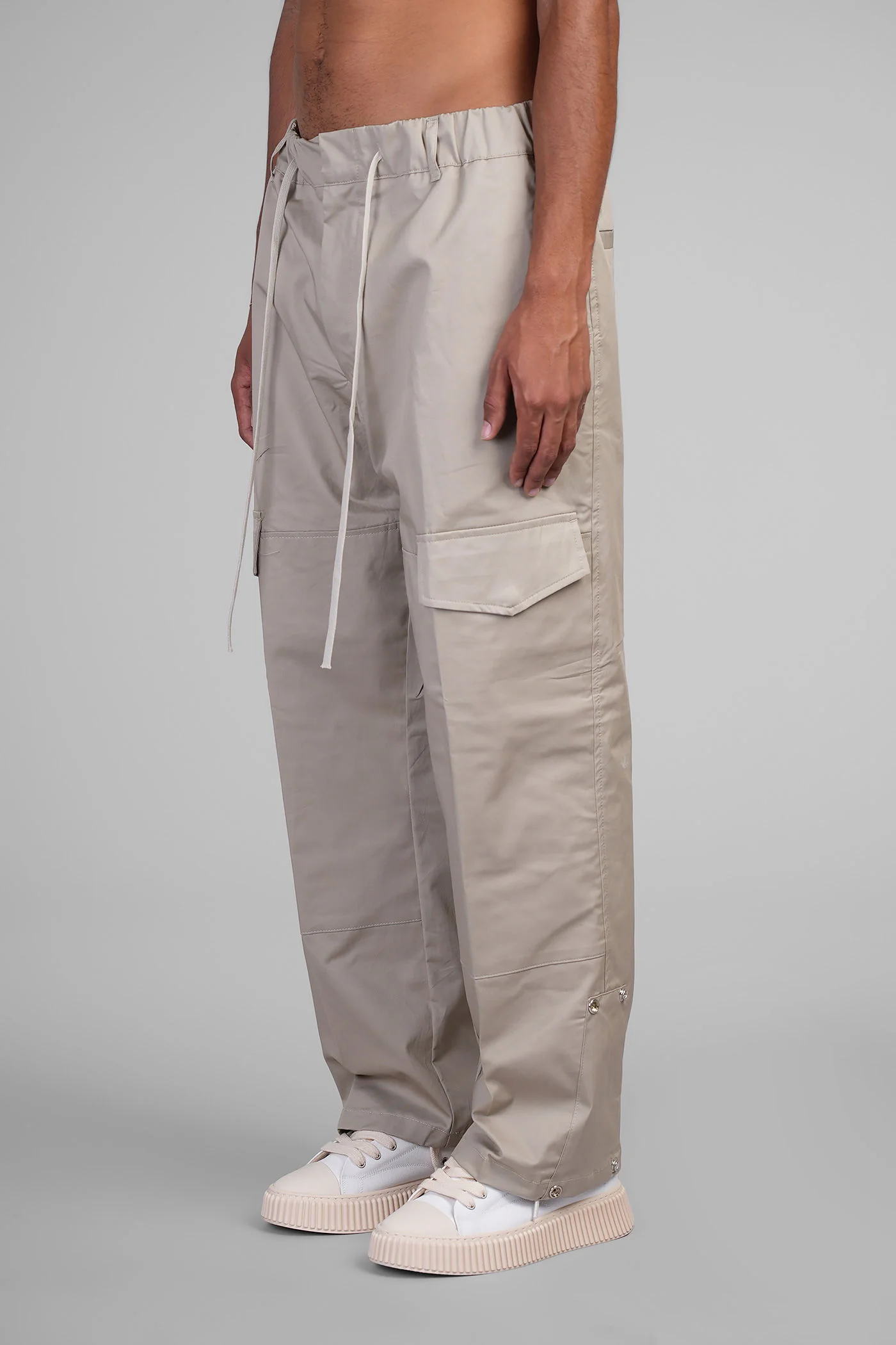 Pants in beige cotton - Image 4
